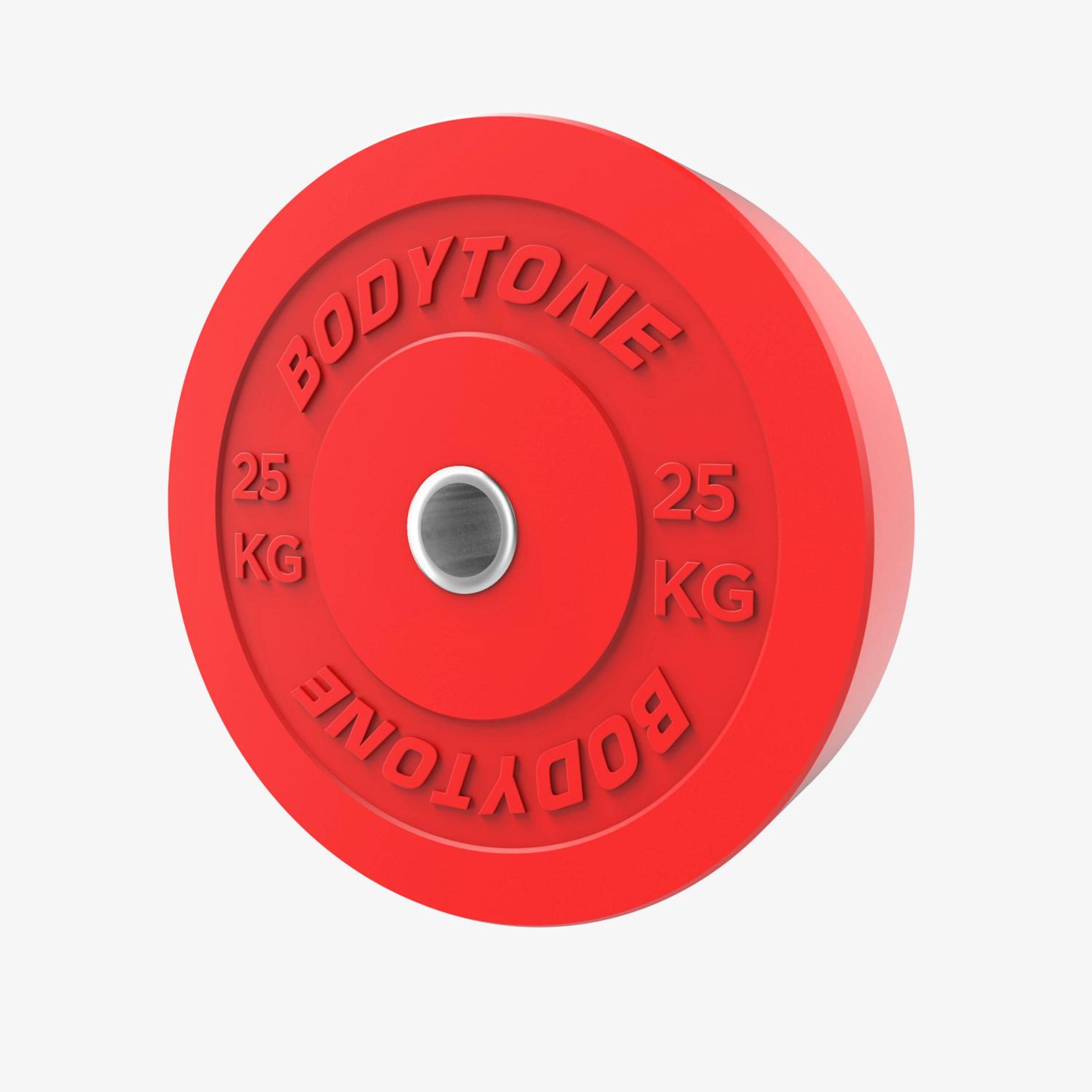 Disco 25 Kg Bodytone - Rojo - Pesas  MKP