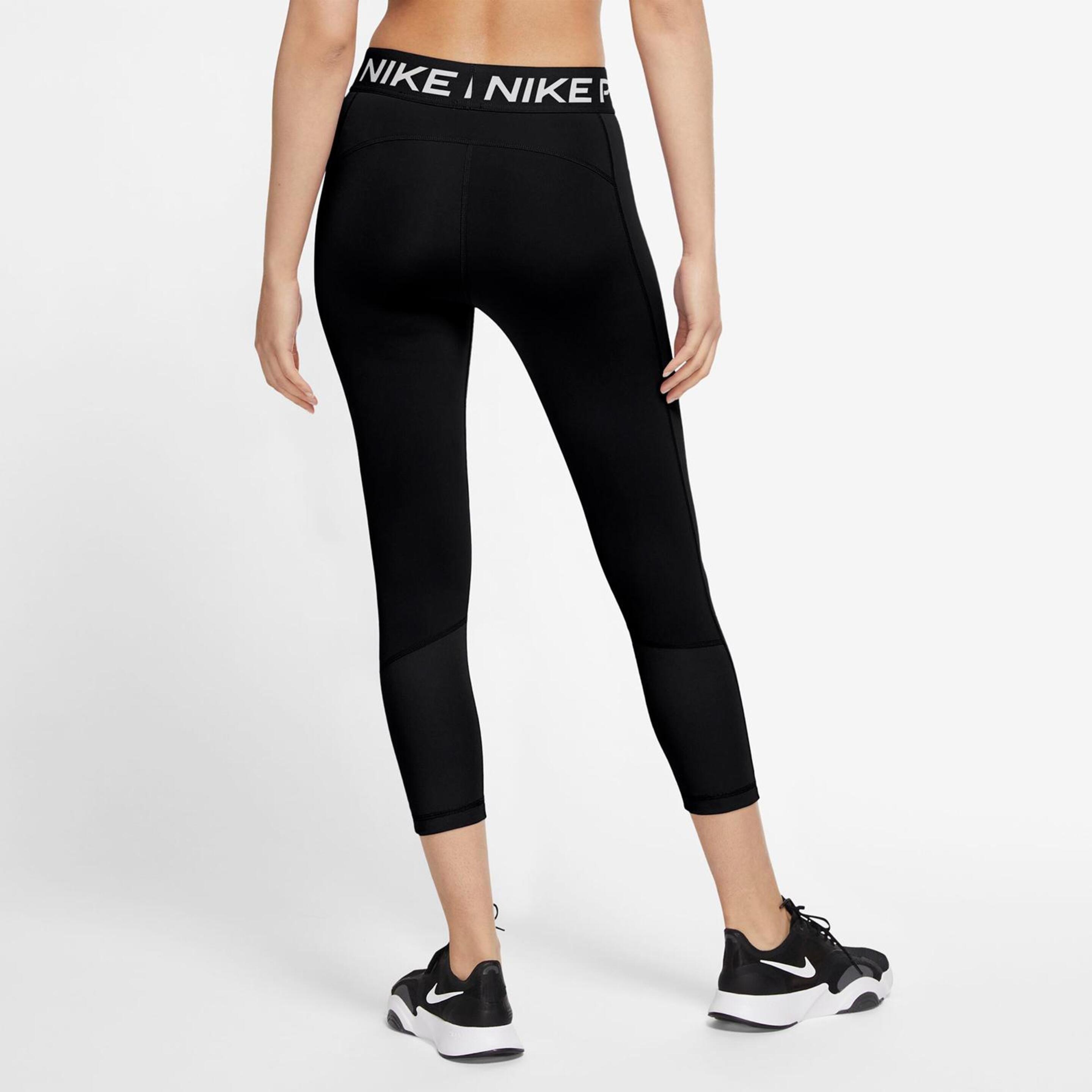 Mallas Fitness Nike - Gris - Mallas Pirata Mujer