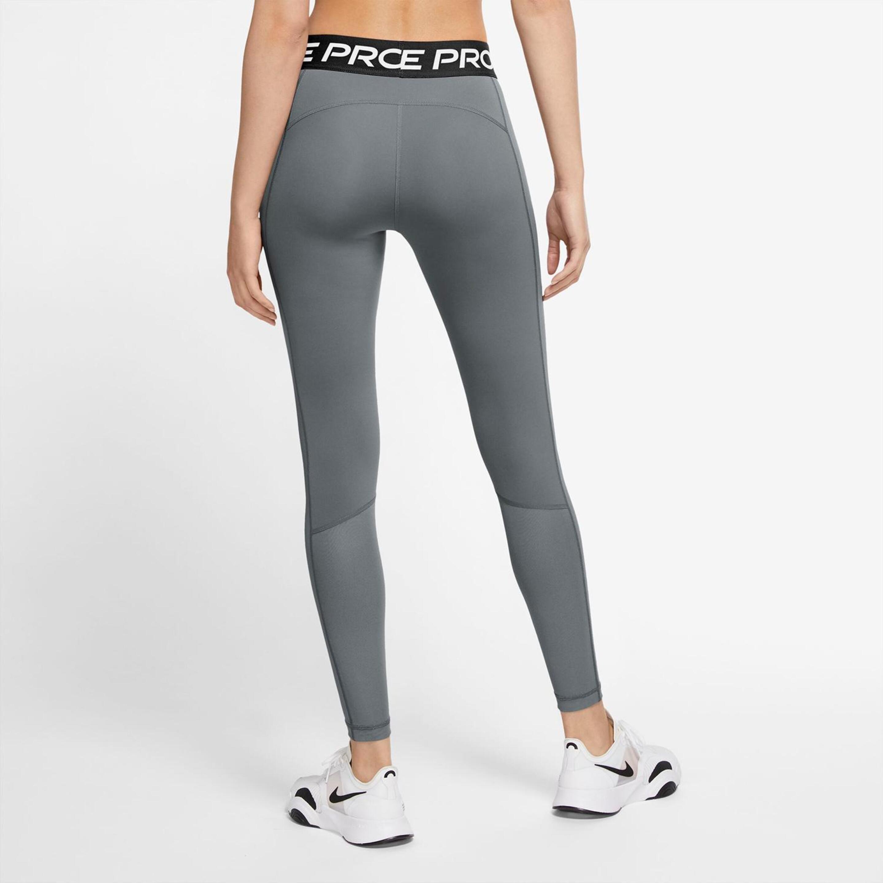Mallas Fitness Nike - Gris - Mallas Largas Mujer