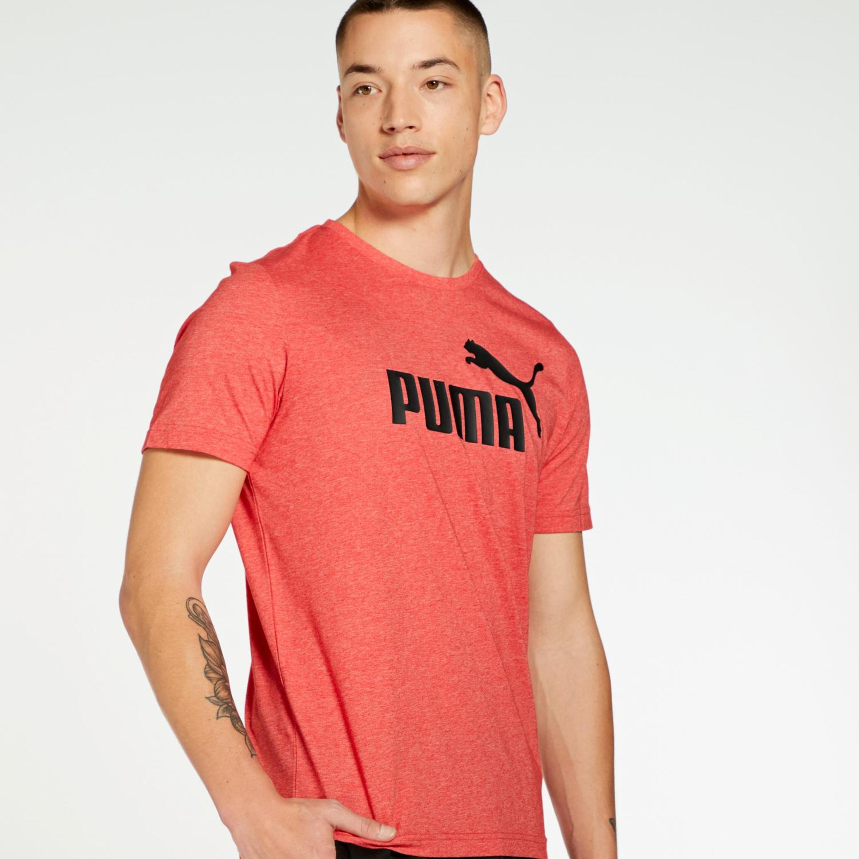 Puma Heather - Rojo - Camiseta Hombre