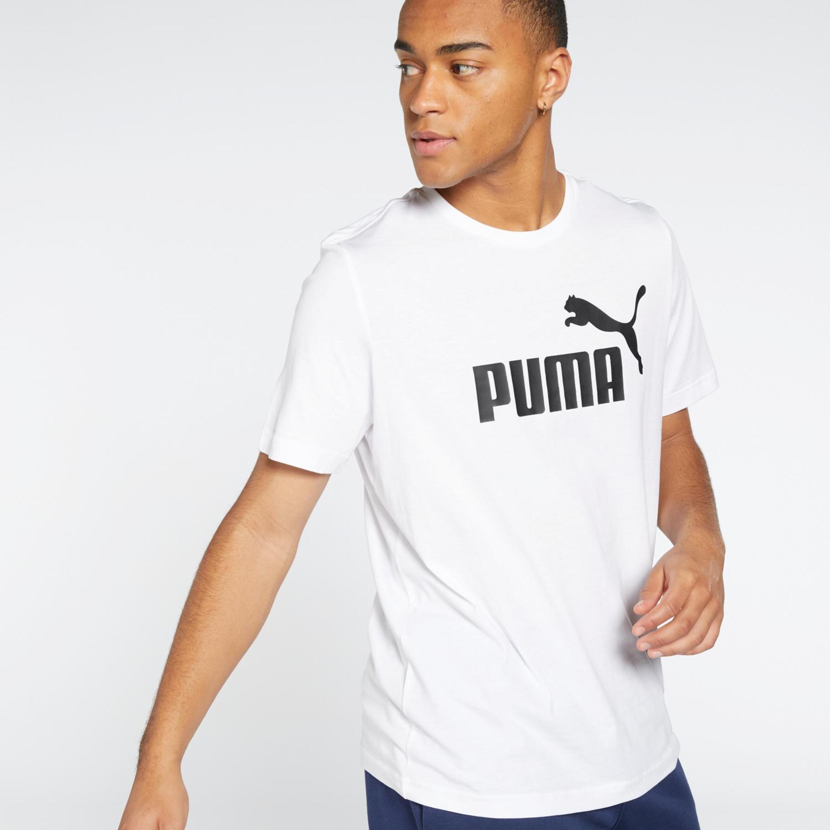T-shirt Puma Logo - blanco - T-shirt Homem