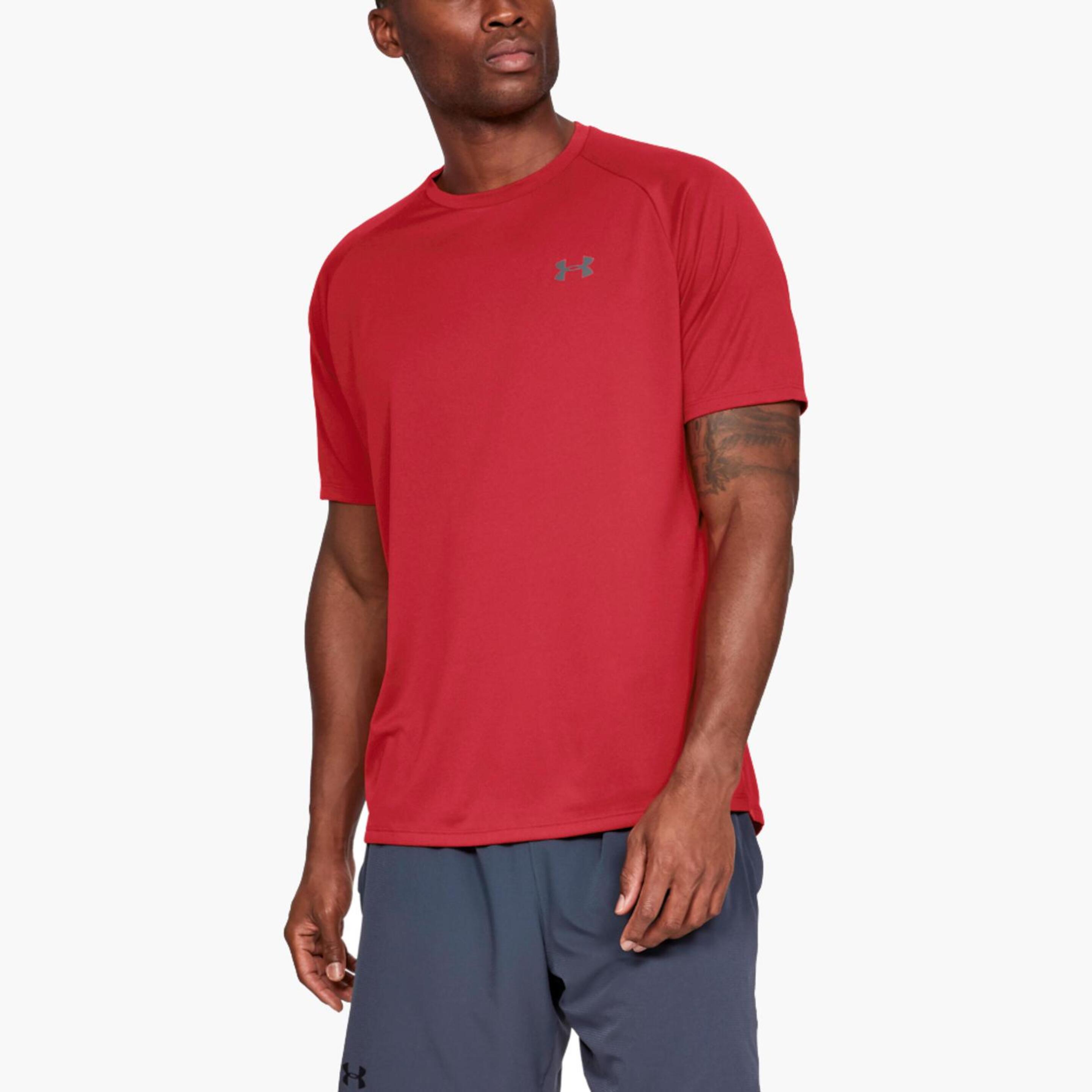 Under Armour Tech - Rojo - Camiseta Running Hombre  MKP