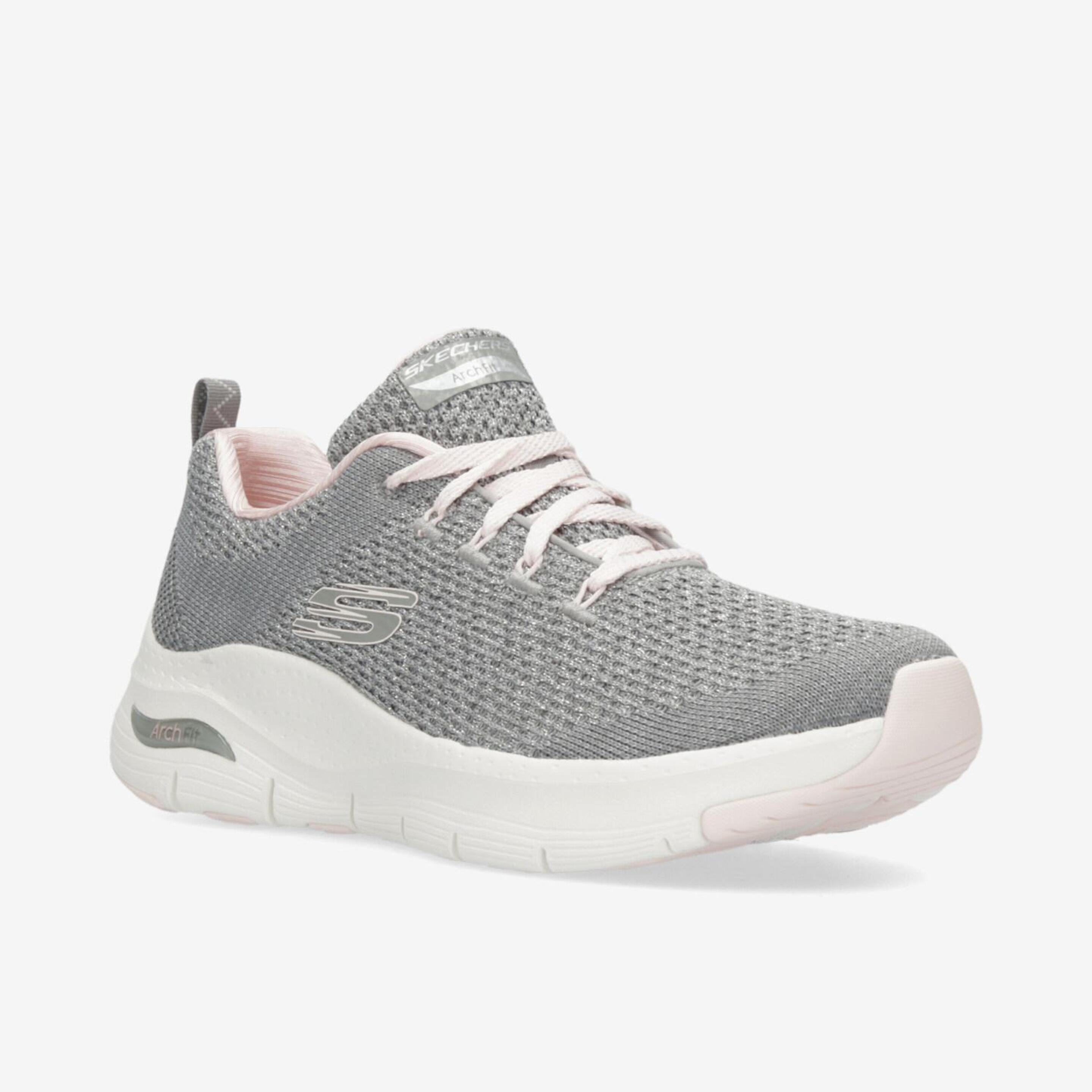 Skechers Arch Fit Infinite - Gris - Zapatillas Running Mujer