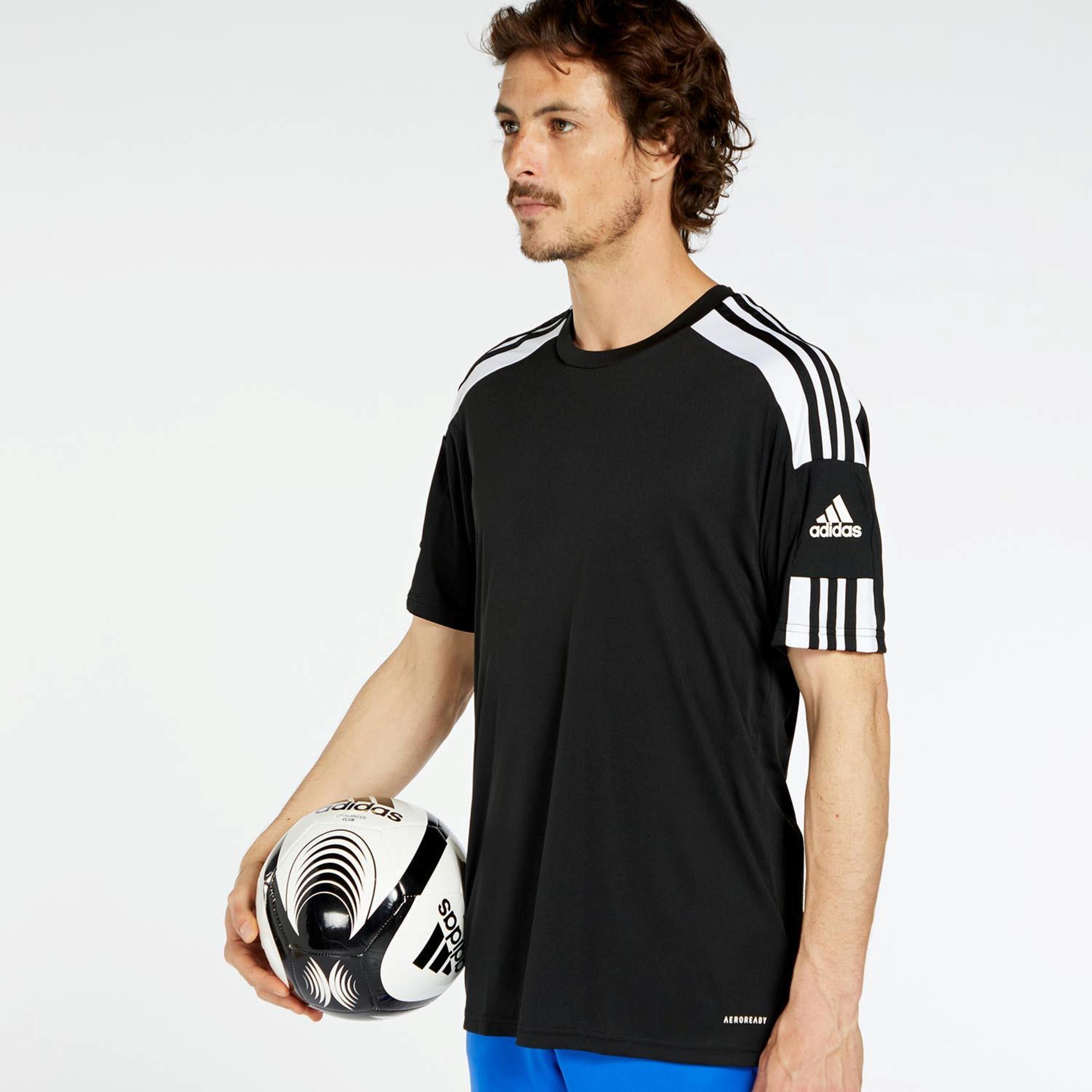adidas Squad 21 - Negro - Camiseta Fútbol Hombre  | Sprinter