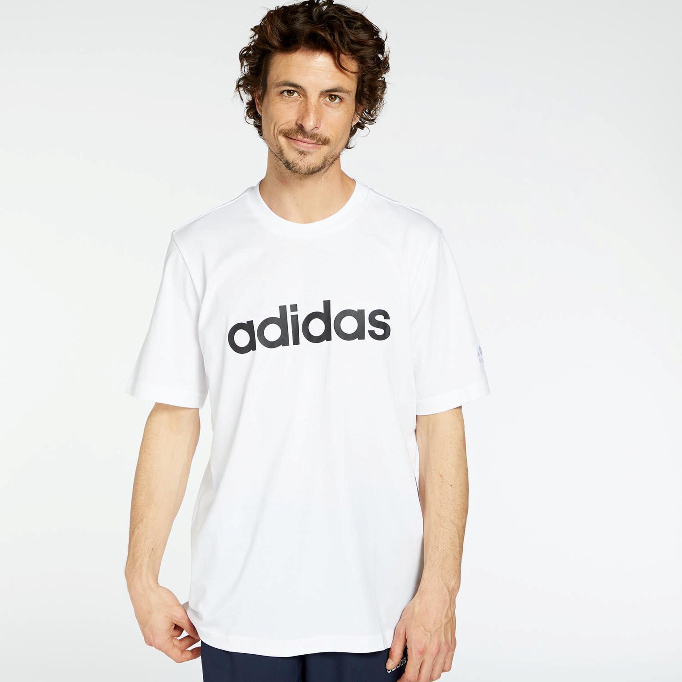 T-shirt adidas Linear Logo - blanco - T-shirt Homem