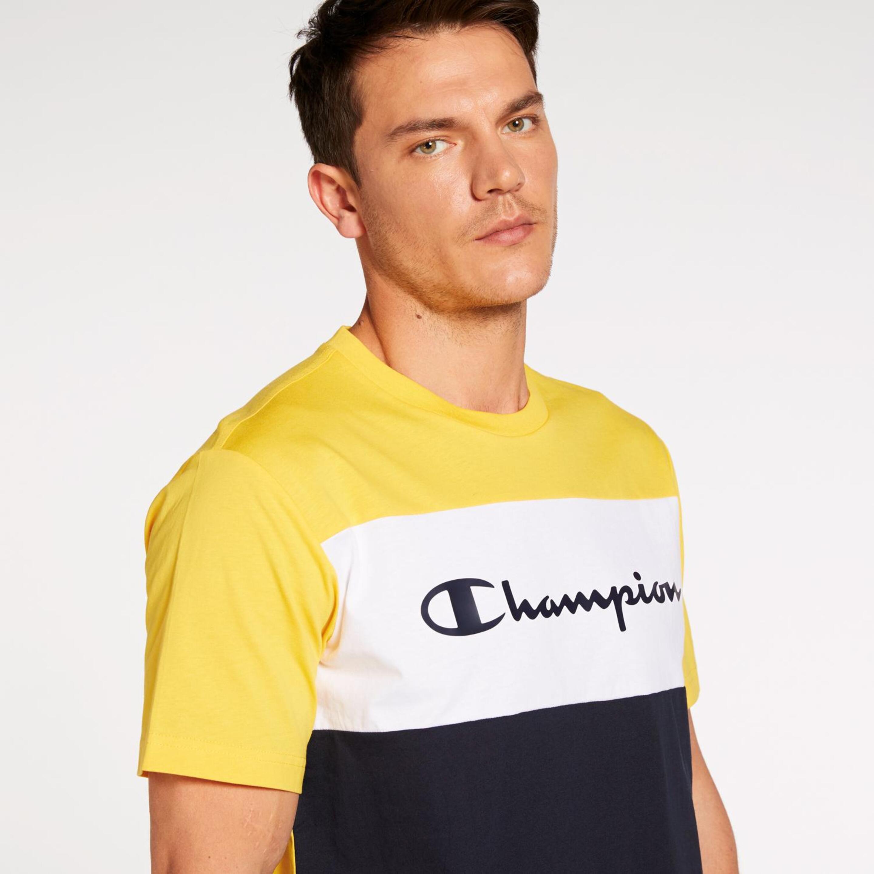 T-shirt Champion Block - Azul - T-shirt Homem | Sport Zone