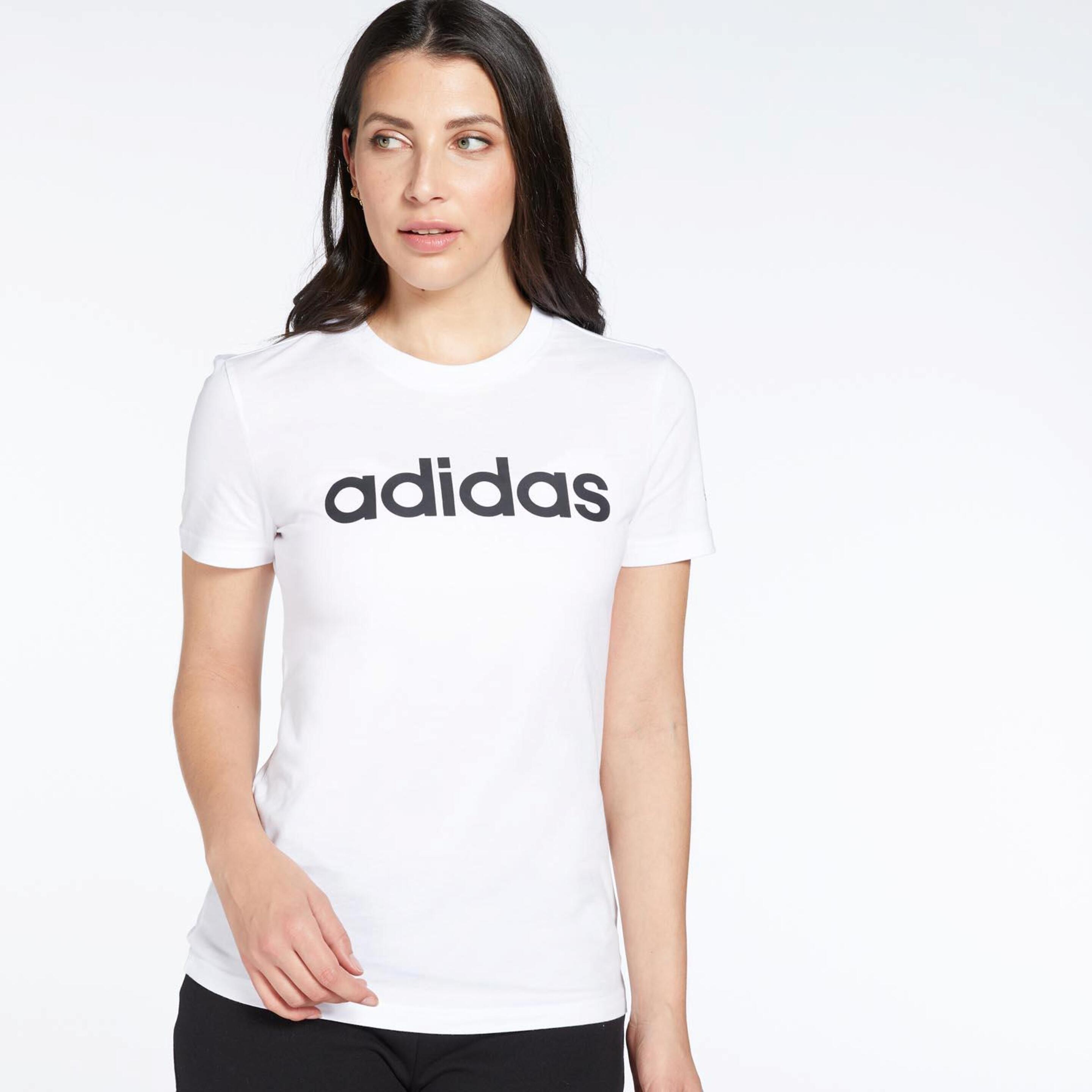 adidas Linear - blanco - Camiseta Mujer