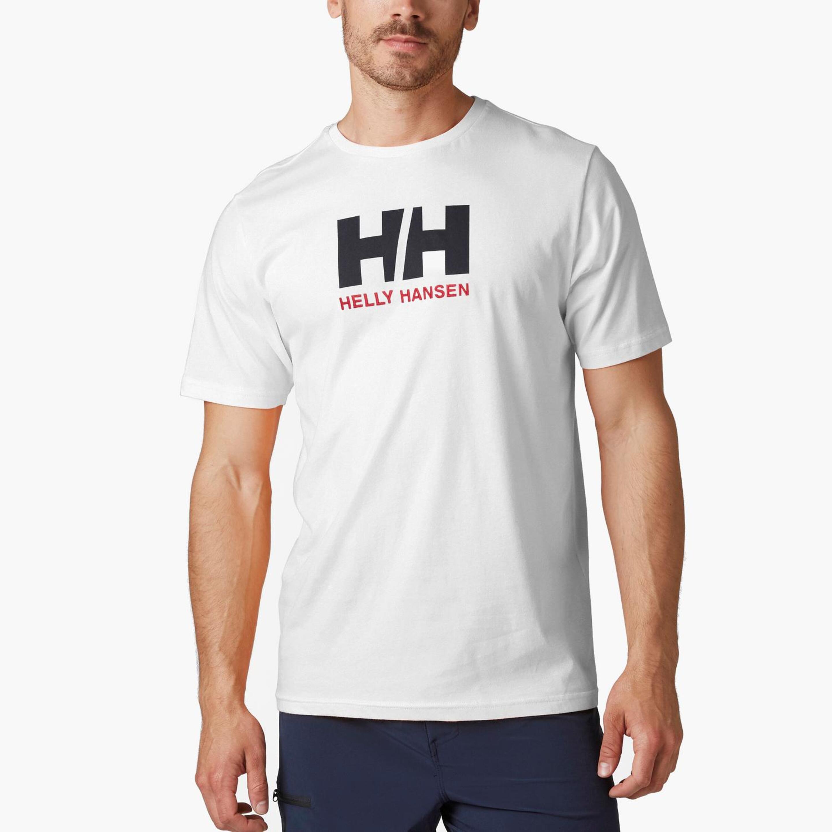 Camiseta Helly Hansen Hh Logo Manga Corta - blanco - 