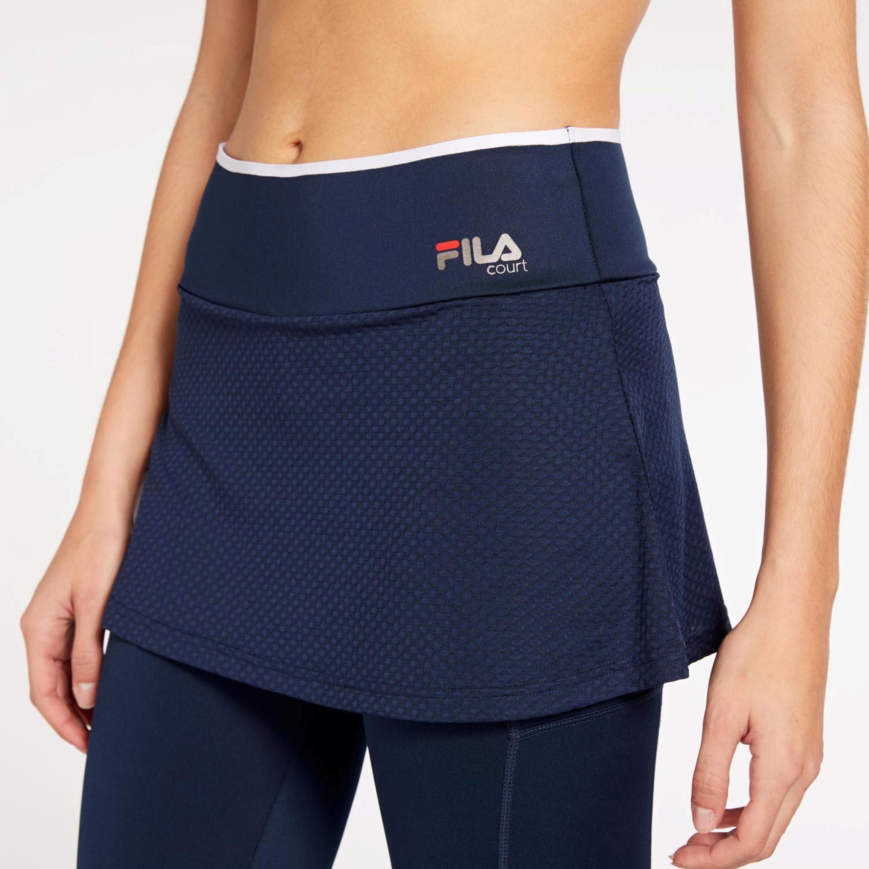 Fila Sra Falda Pantalon Pirata Rejilla Tenis Excl