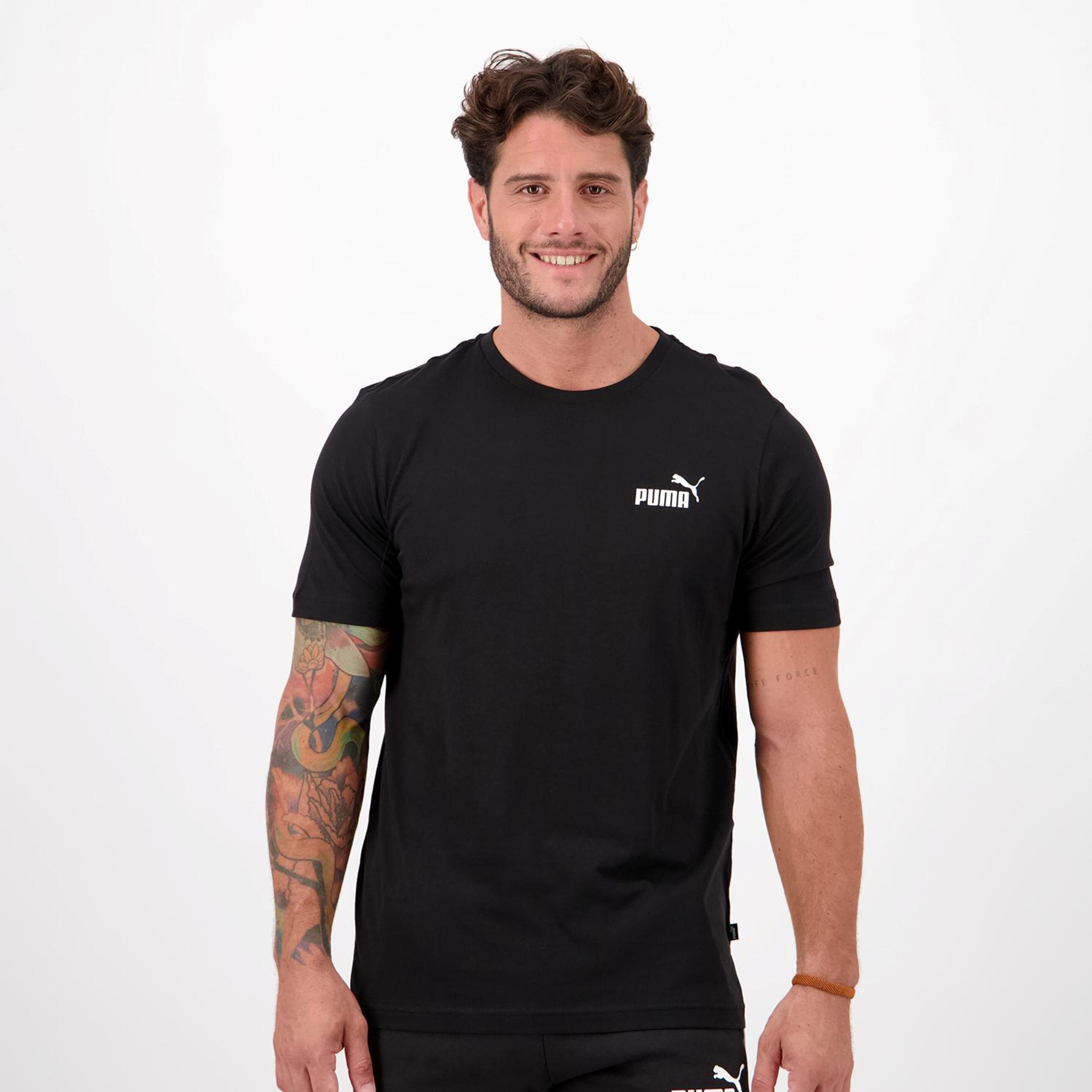 Puma Ess Small Logo - Preto - T-shirt Homem | Sport Zone