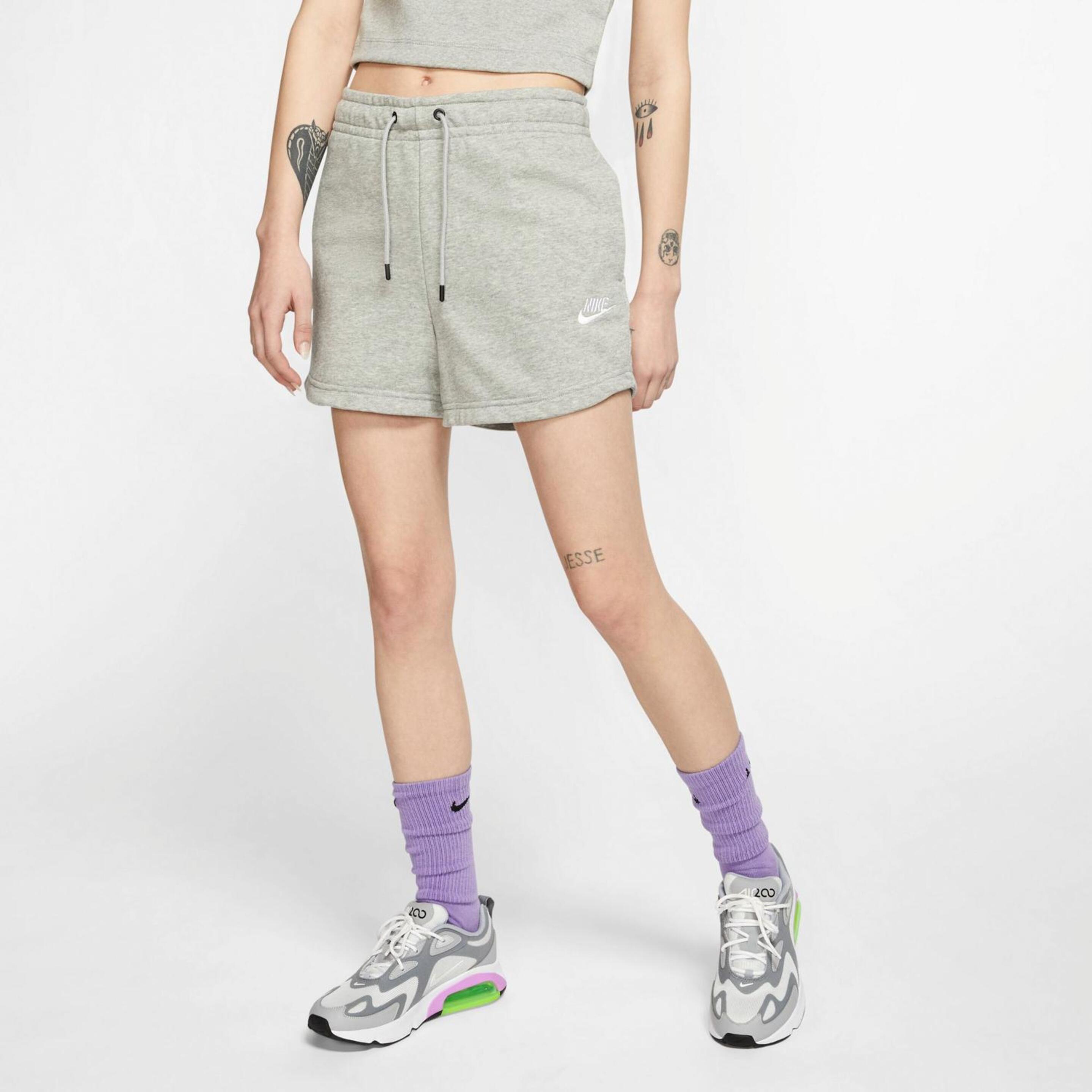 Nike Essential - gris - Pantalón Corto Mujer