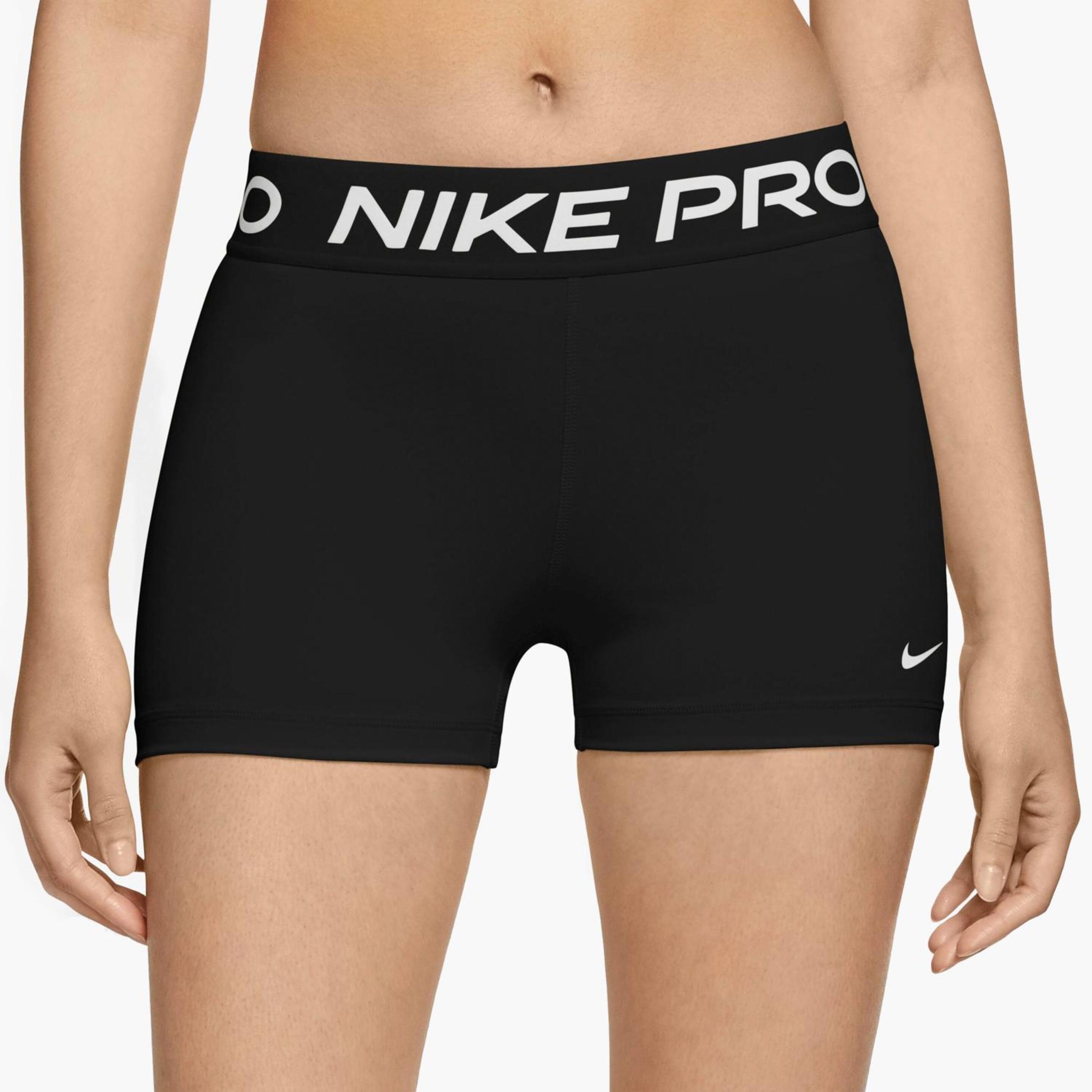 Nike Pro 365 - negro - Mallas Cortas 3" Mujer