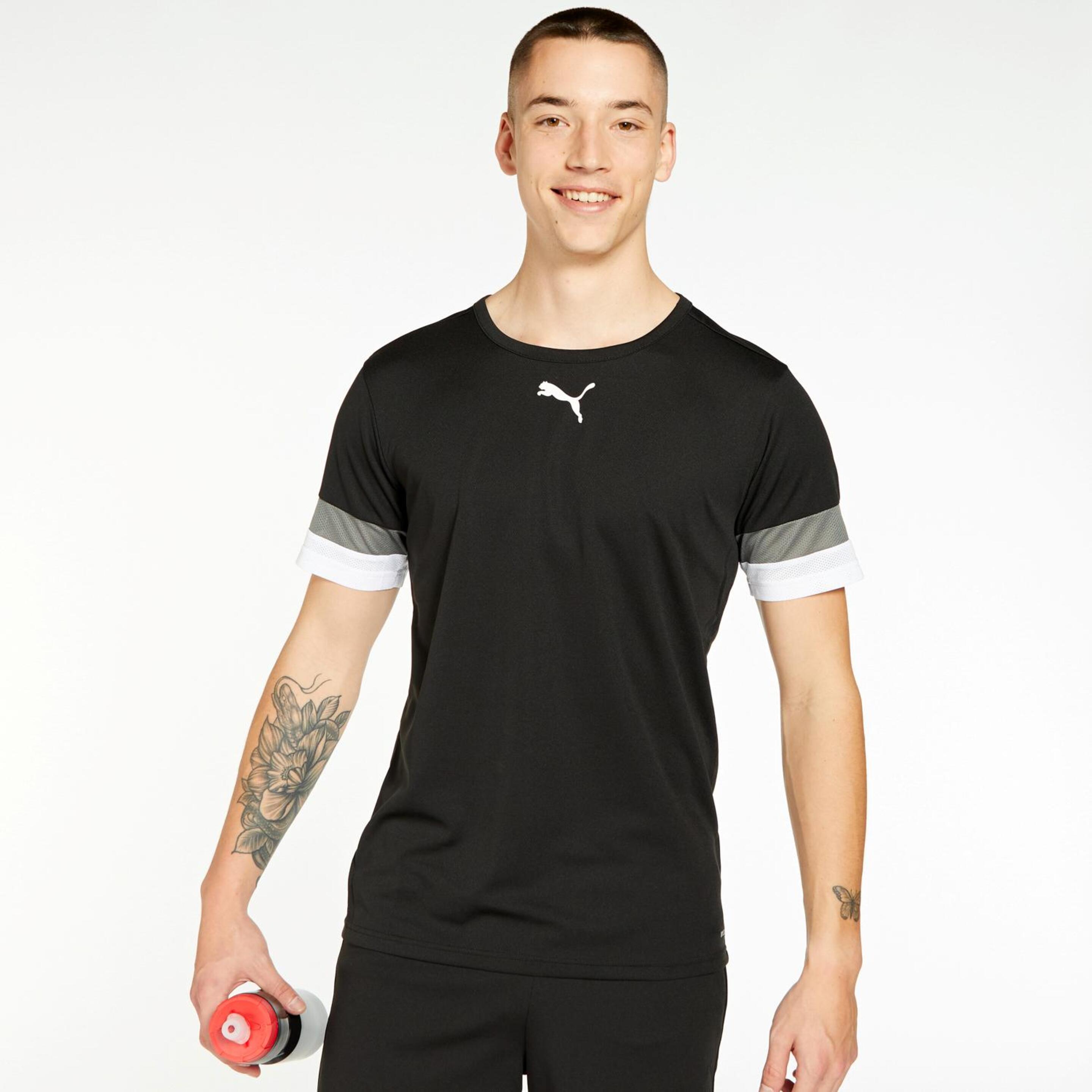 Puma Team Rise - negro - Camiseta Fútbol Hombre