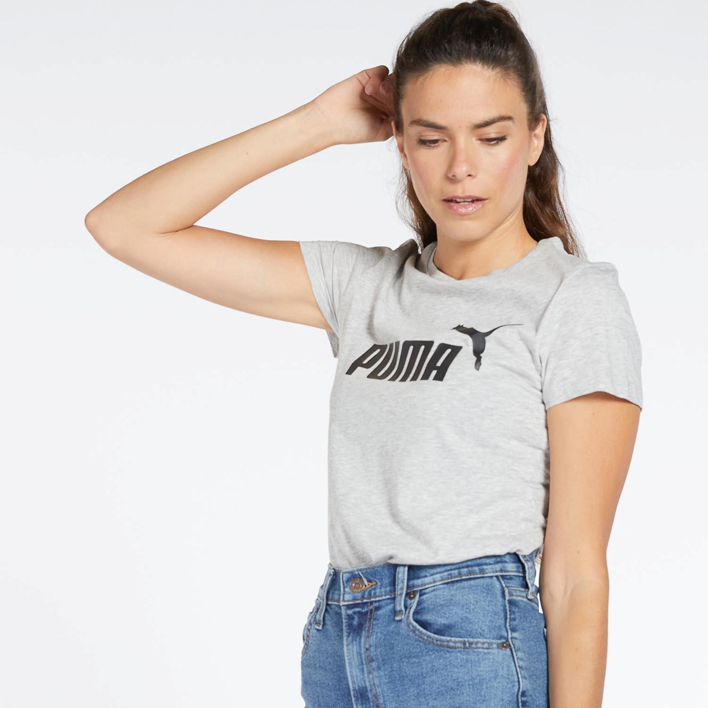 Puma Essentials - Gris - Camiseta Mujer