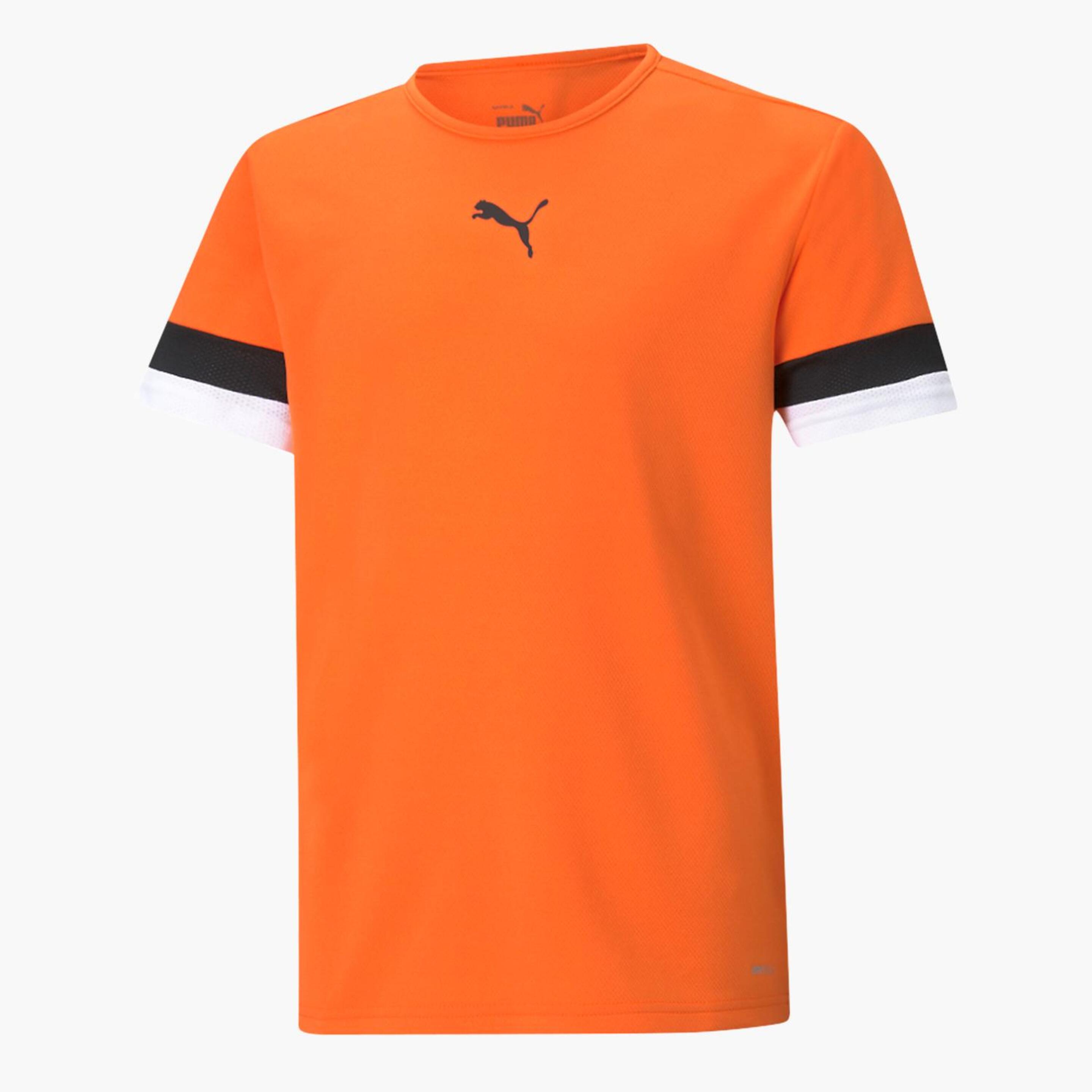 Puma Team Rise - Naranja - Camiseta Fútbol Chico