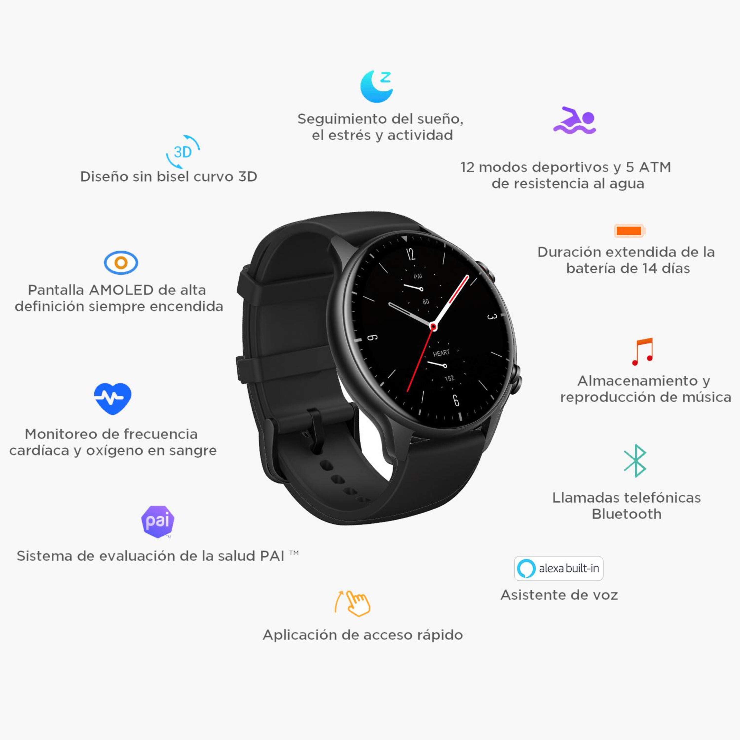 Amazfit GTR 2 - Negro - Smartwatch MKP