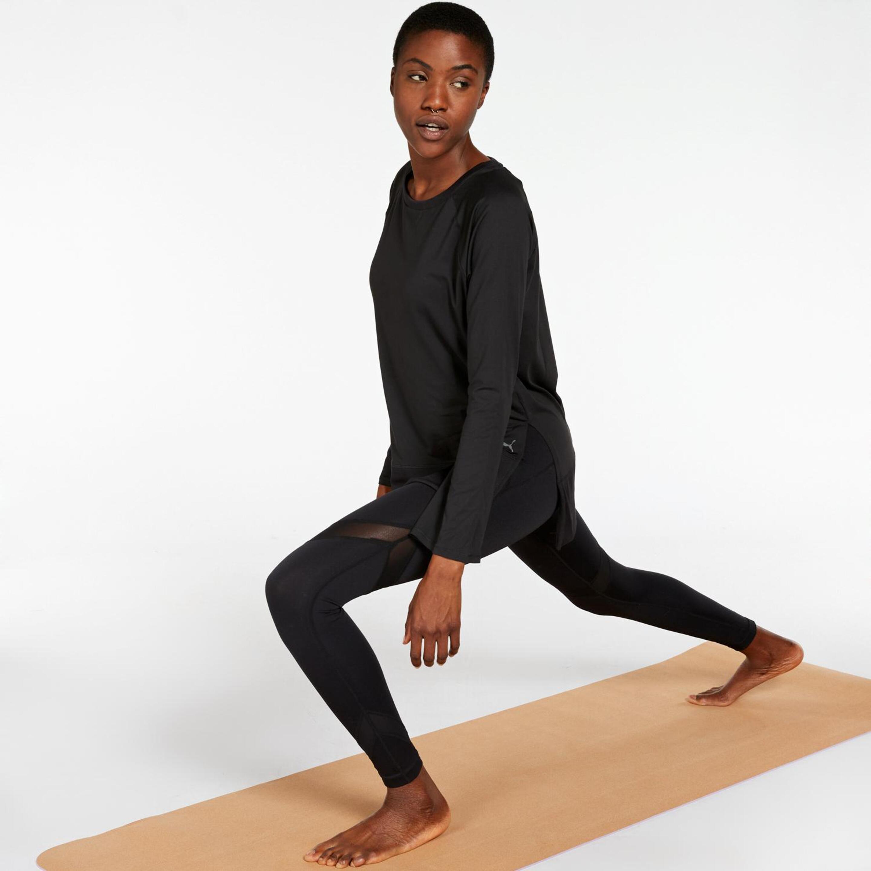 Puma Studio Yogini - negro - Camiseta Yoga Mujer