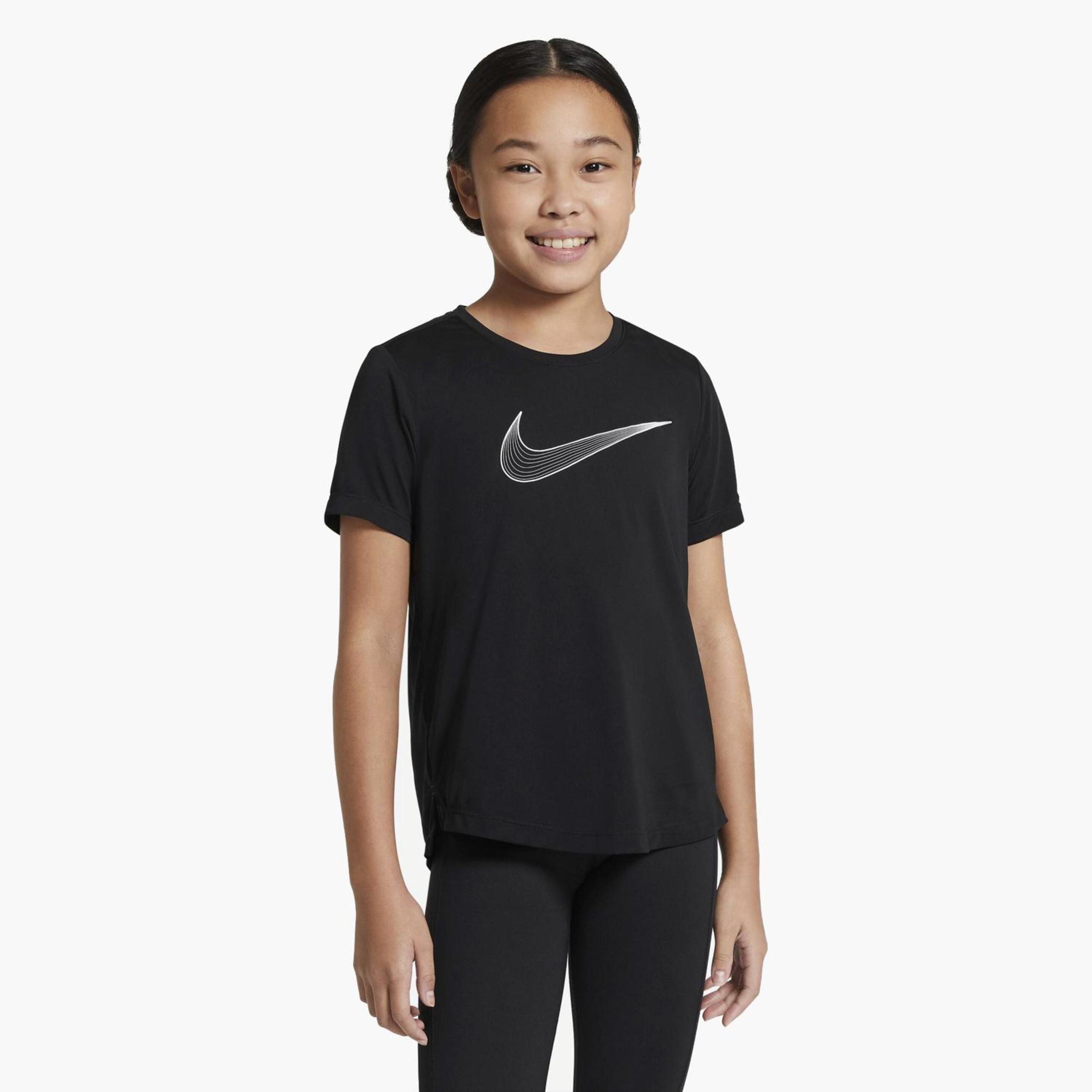 Nike One - negro - Camiseta Fitness Chica