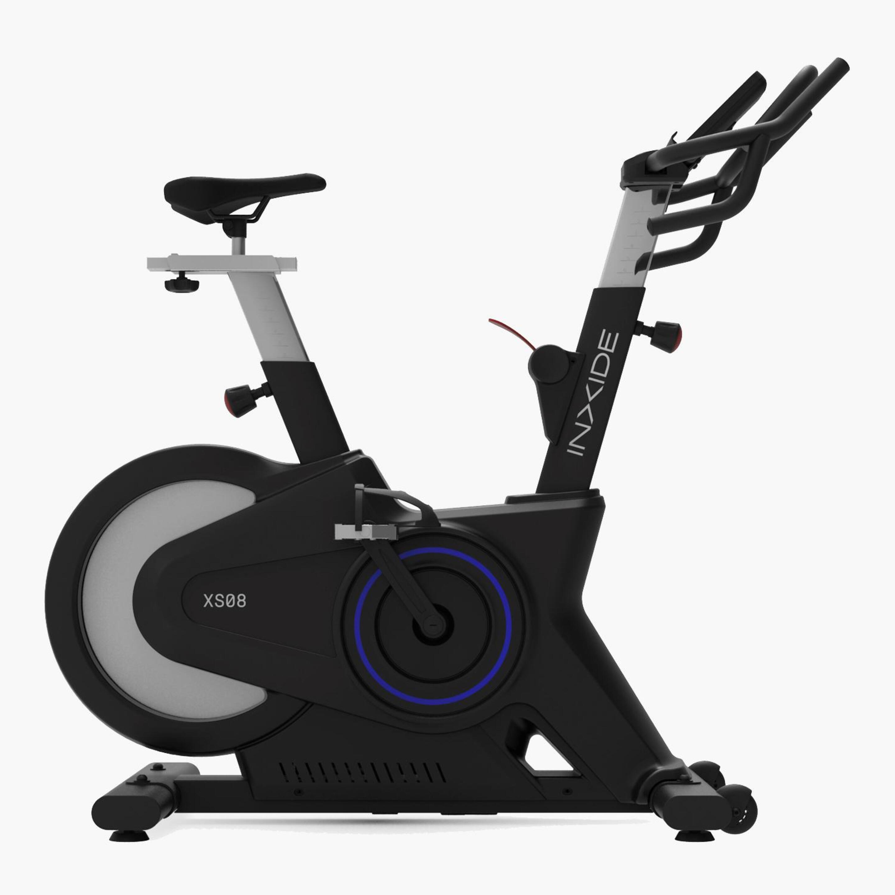 Bicicleta Spinning Inxide Xs08 Eletromagnética - negro - Bicicleta Indoor Spinning 24kg