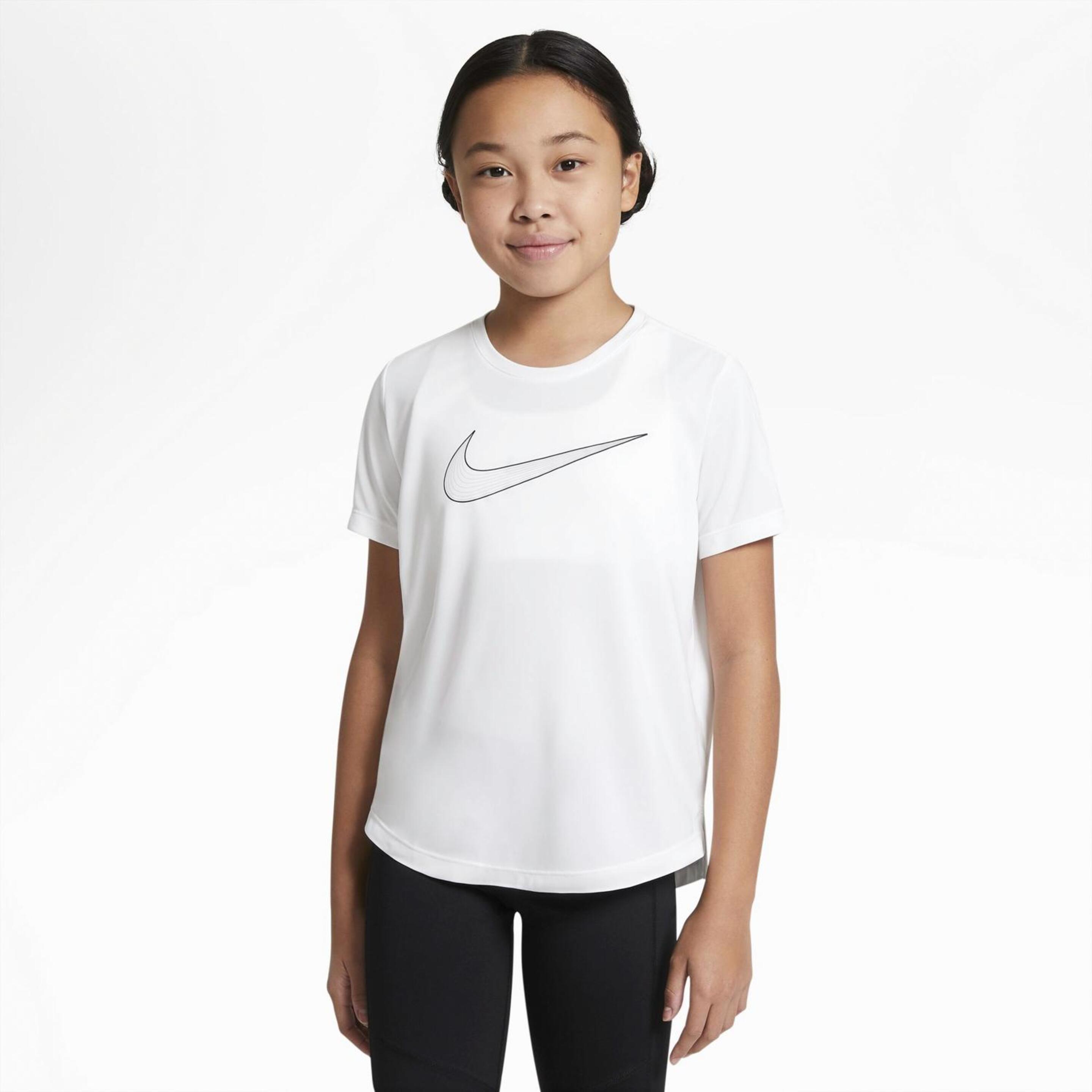 Nike One - blanco - Camiseta Fitness Chica
