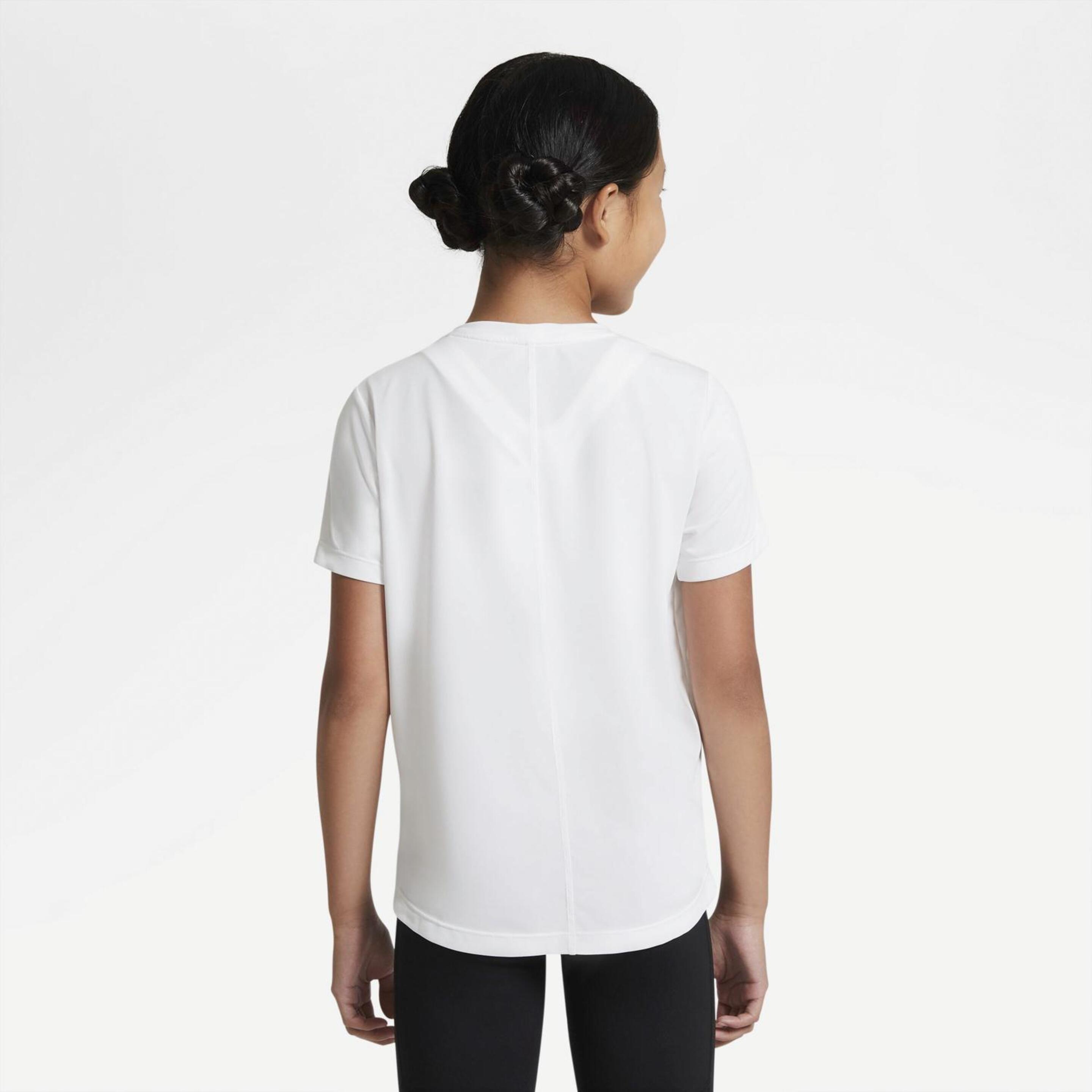 Nike One - Blanco - Camiseta Fitness Chica