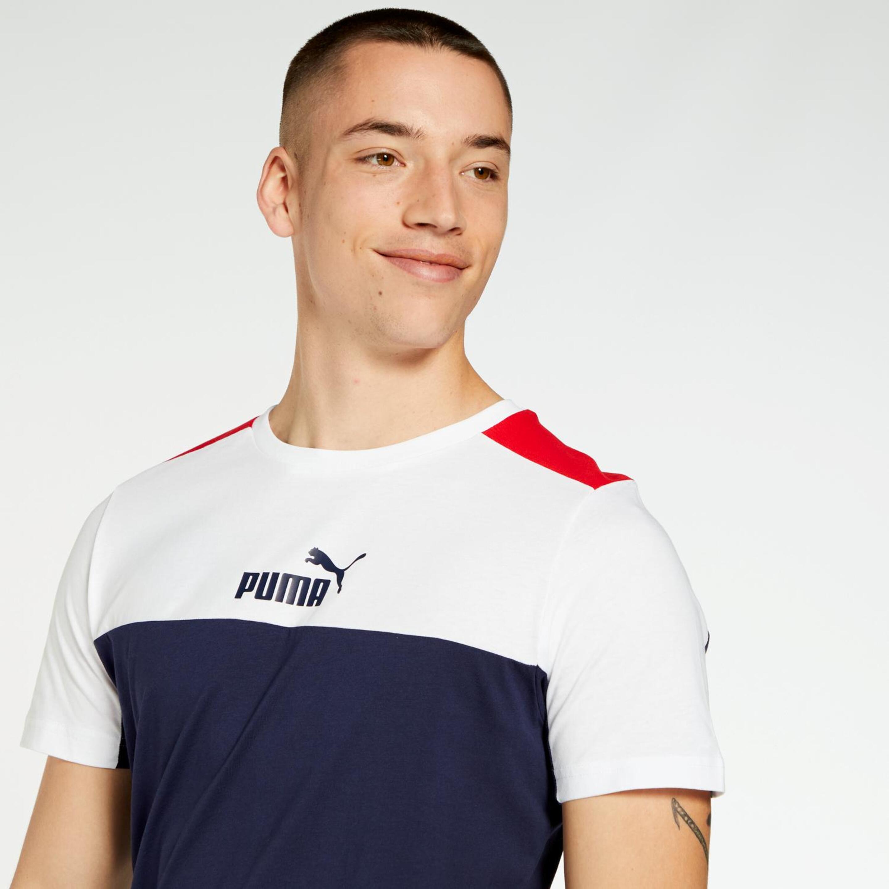 Puma Block - Vermelho - T-shirt Homem | Sport Zone