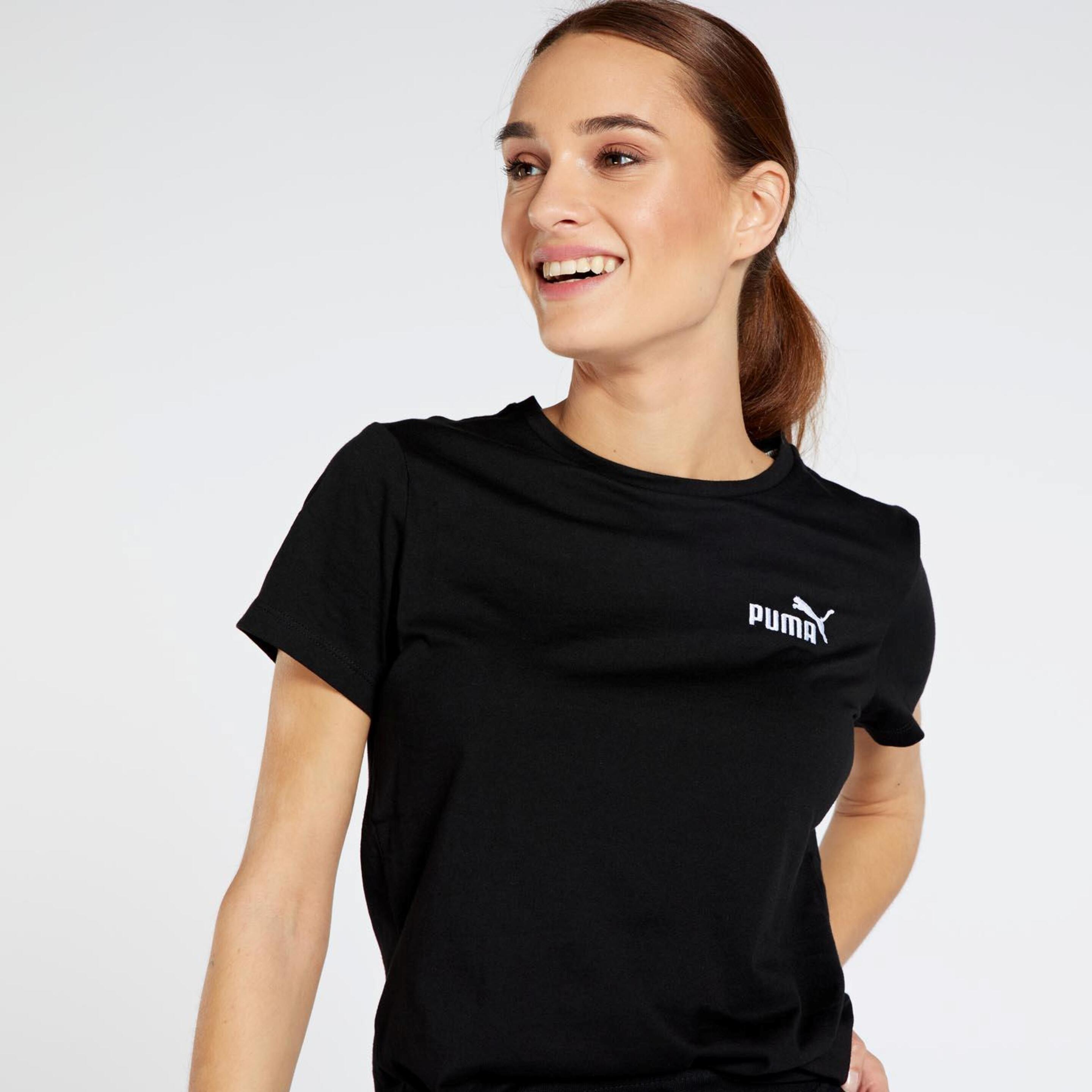 Puma Graphic - Negra - Camiseta Mujer