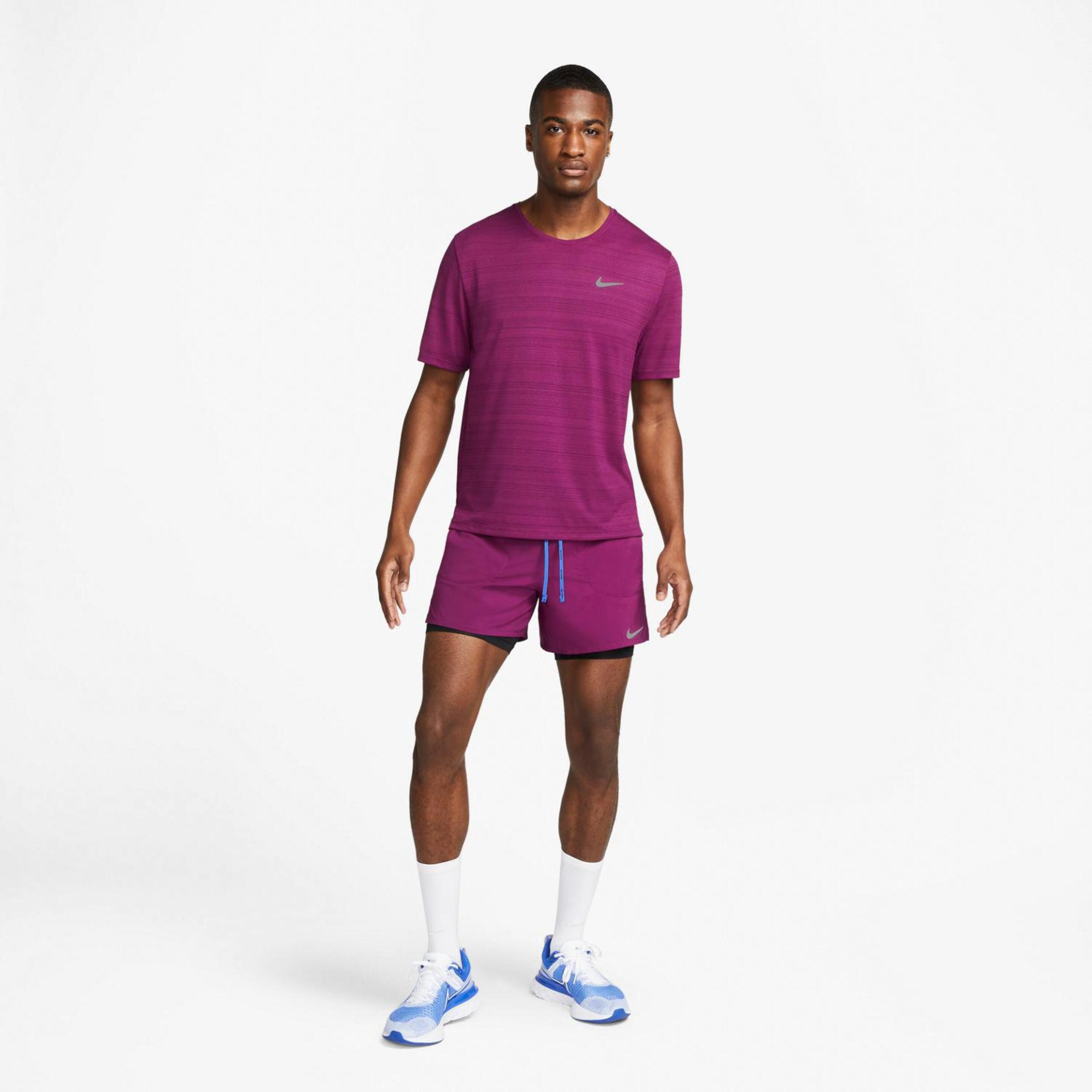 Nike Miler - rojo - T-shirt Running Homem