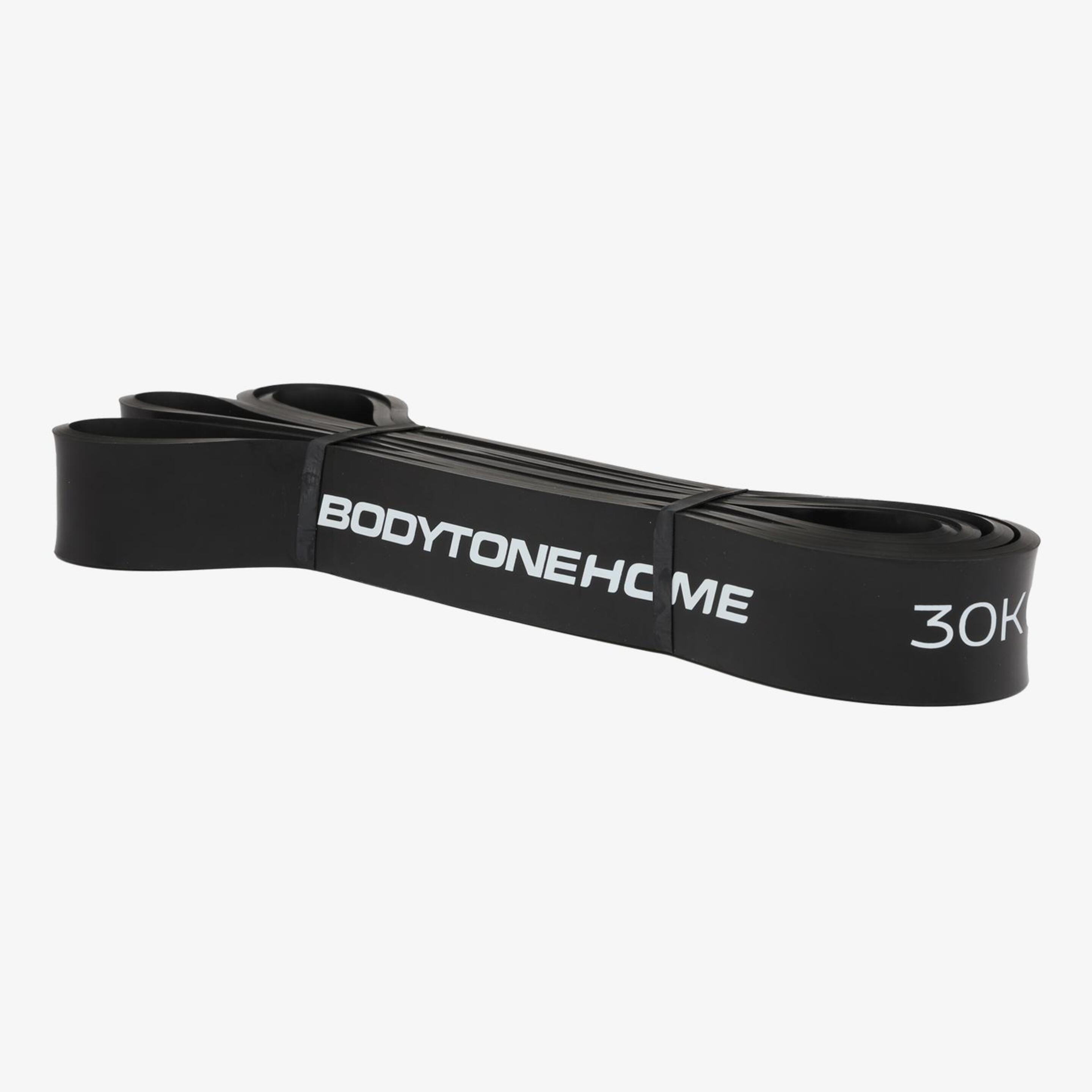 Bodytone Power Band - negro - Bandas Elásticas 30 kg de 20,8 x 0,45 x 2,2 cm