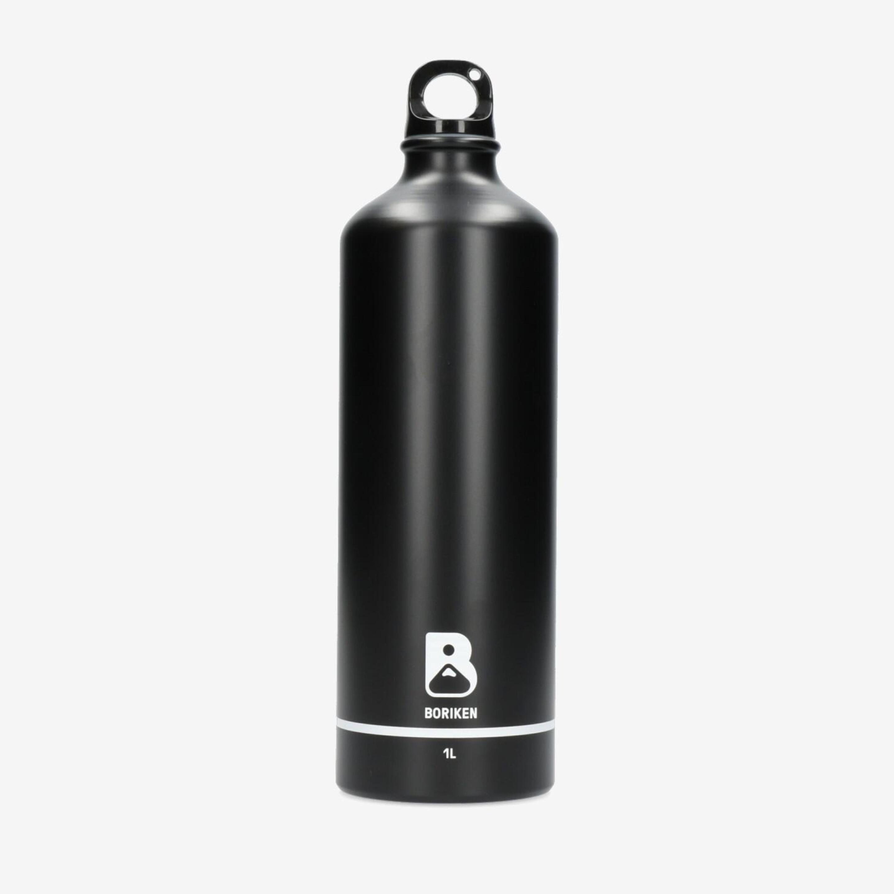 Botella Aluminio Boriken 1l - negro - Botella Agua