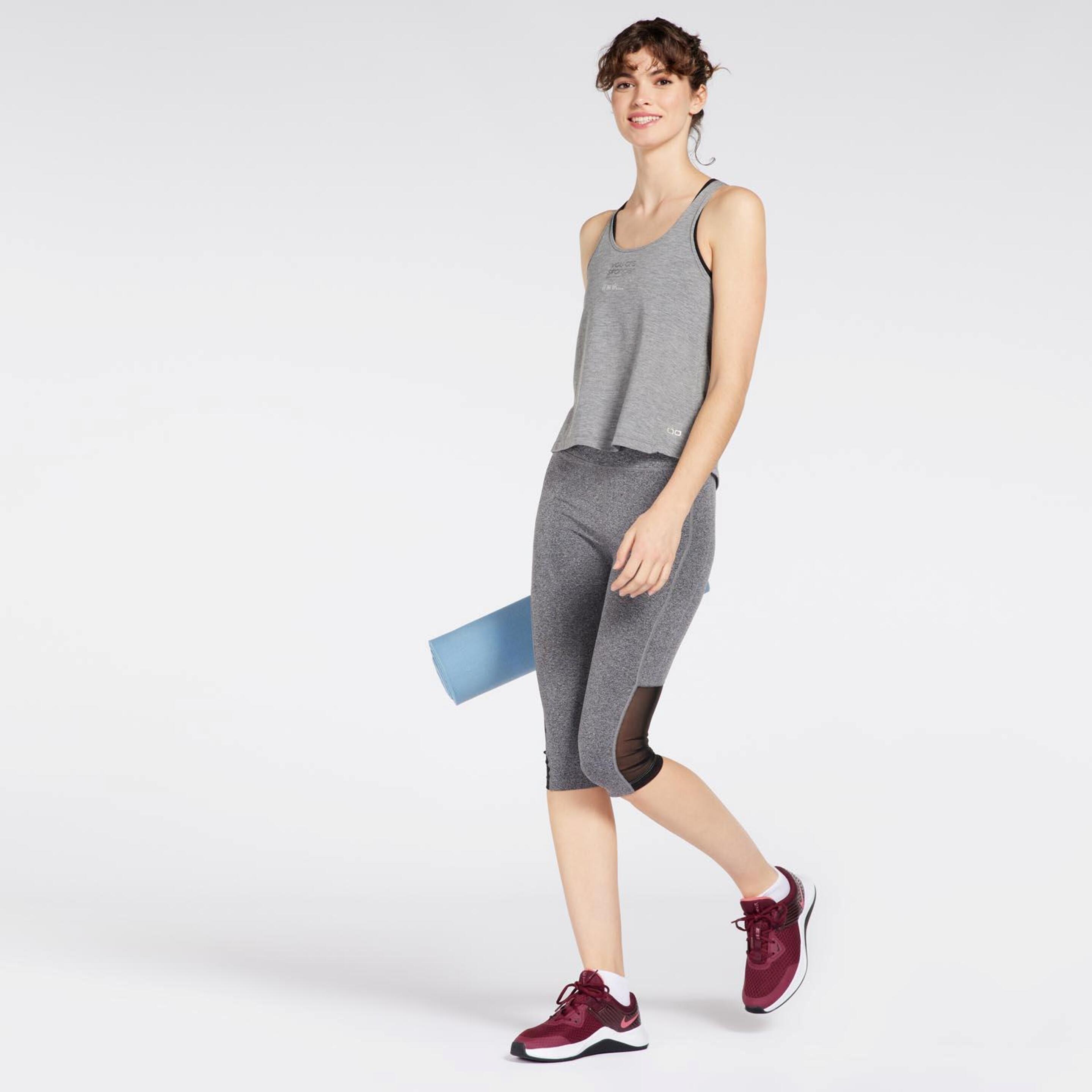 Doone Supportive - Gris - Camiseta Fitness Mujer