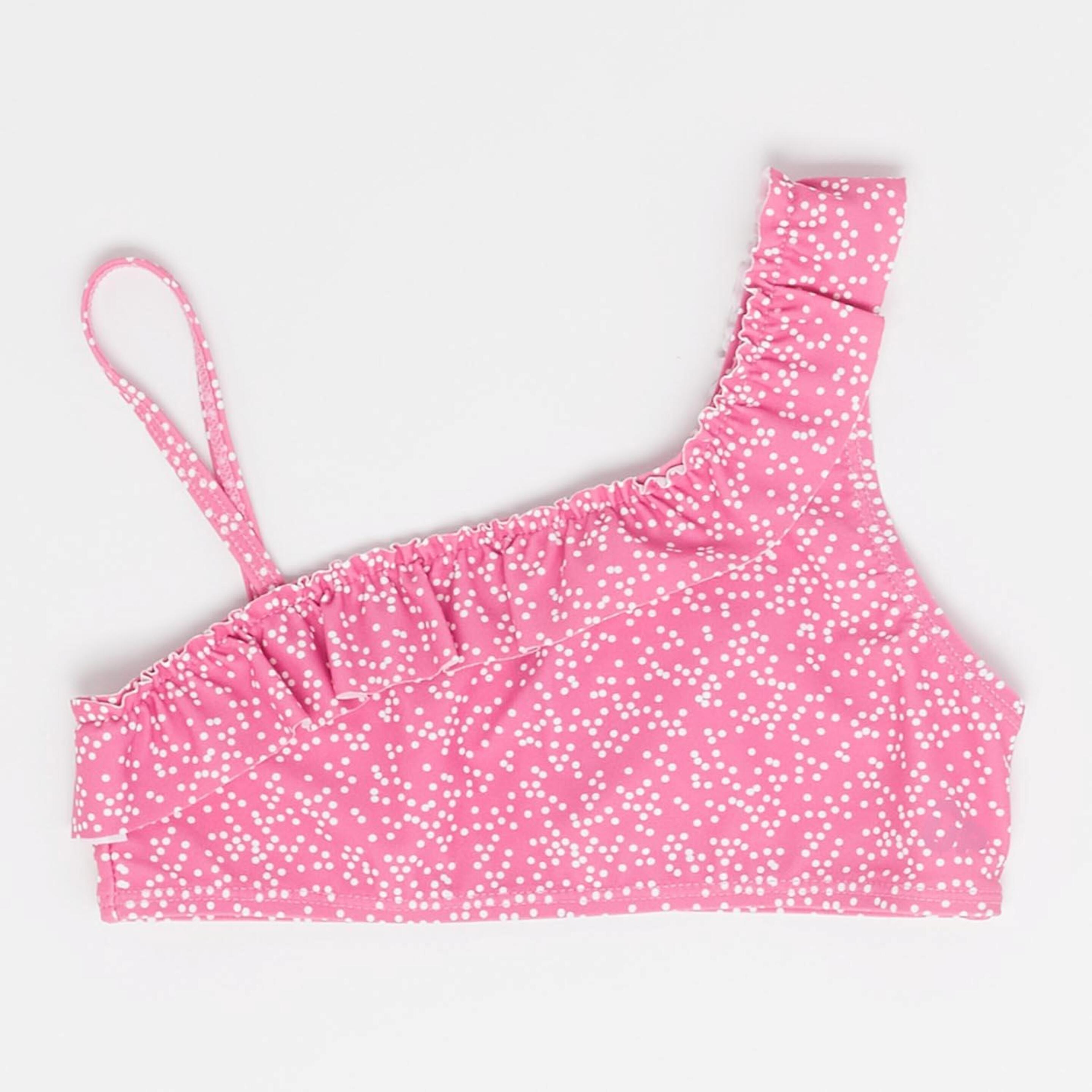 Top Bikini Asimétrico Up - rosa - Parte De Arriba Niña