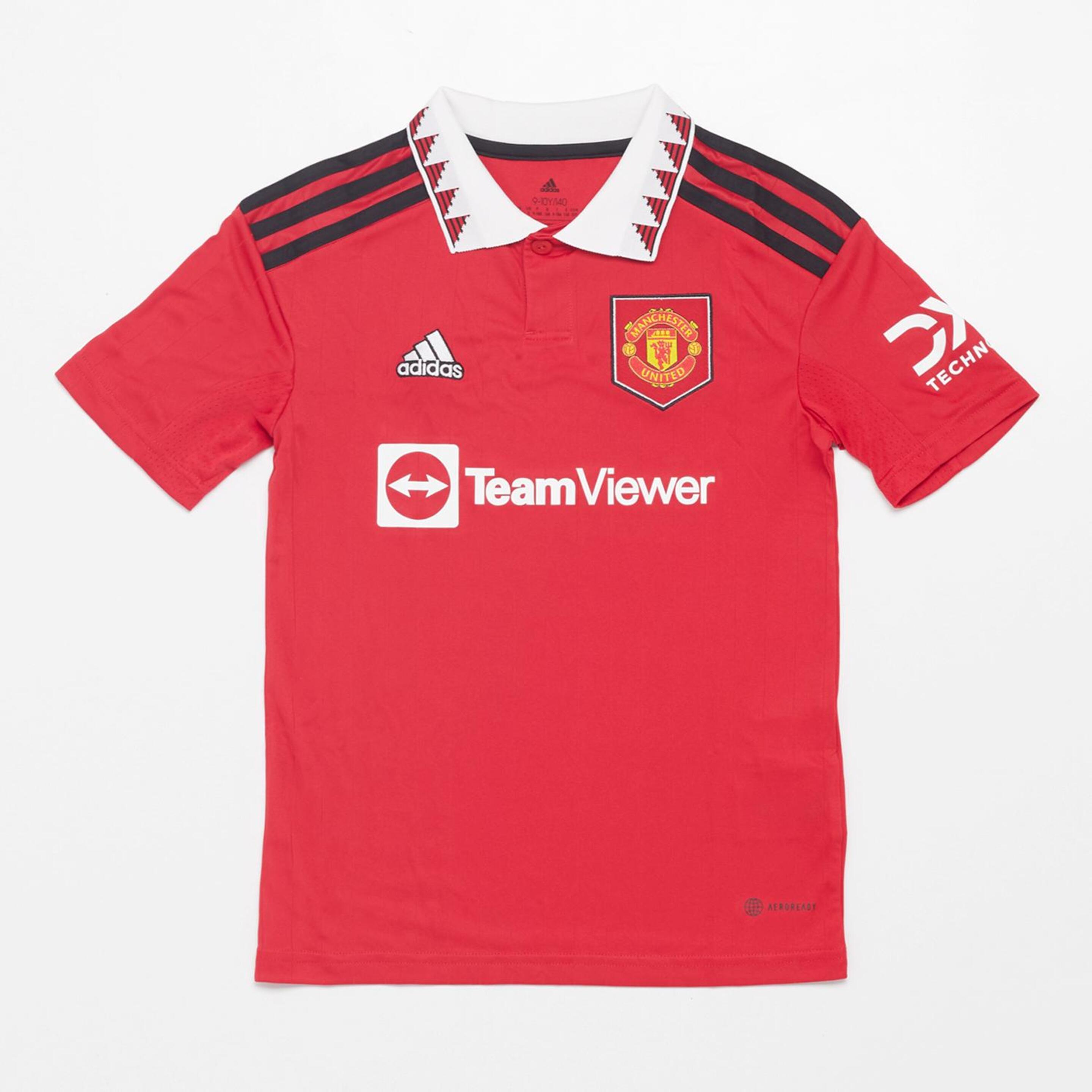 Camiseta Manchester United 1ª Equipación - rojo - Camiseta Fútbol Chico