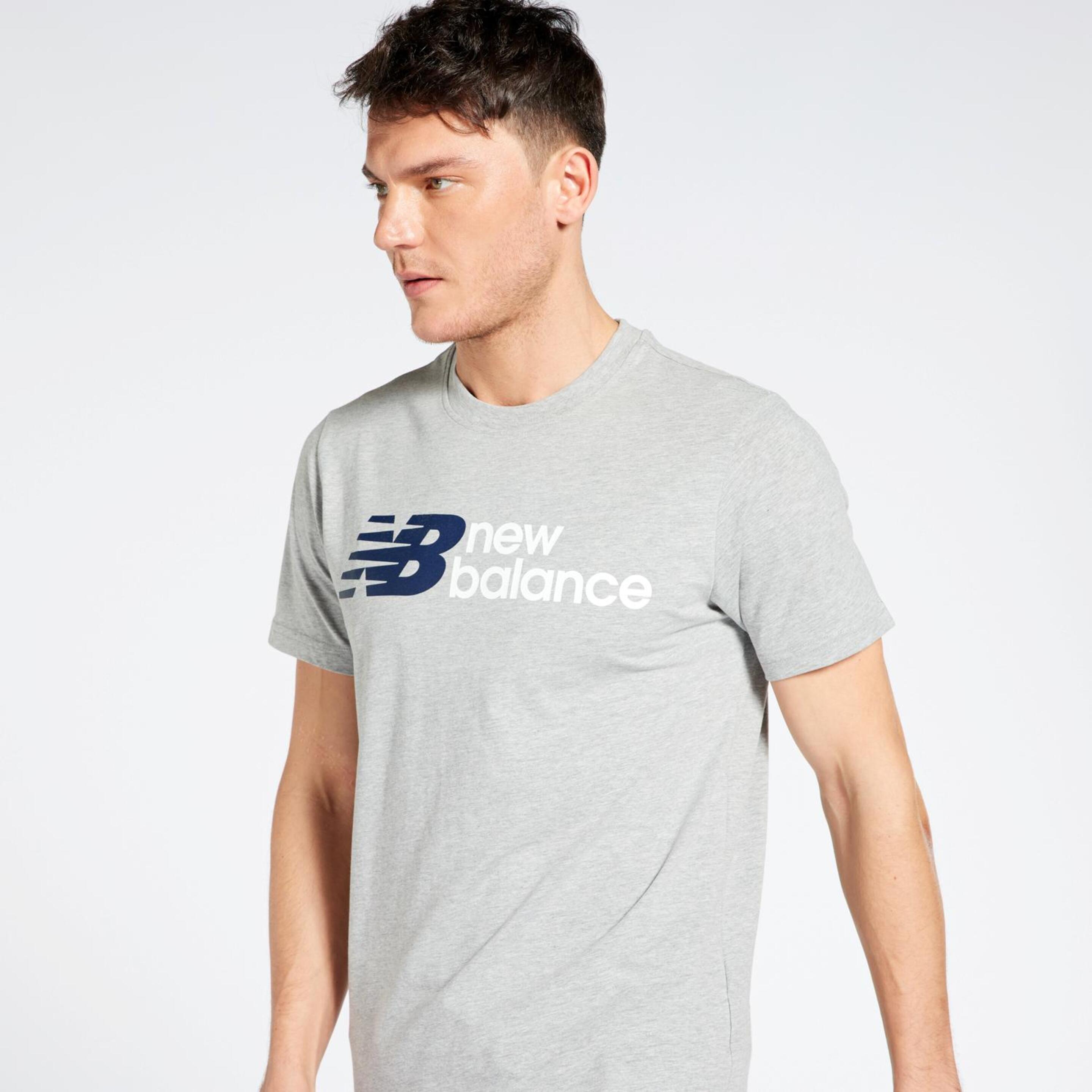 New Balance Old School - Gris - Camiseta Hombre