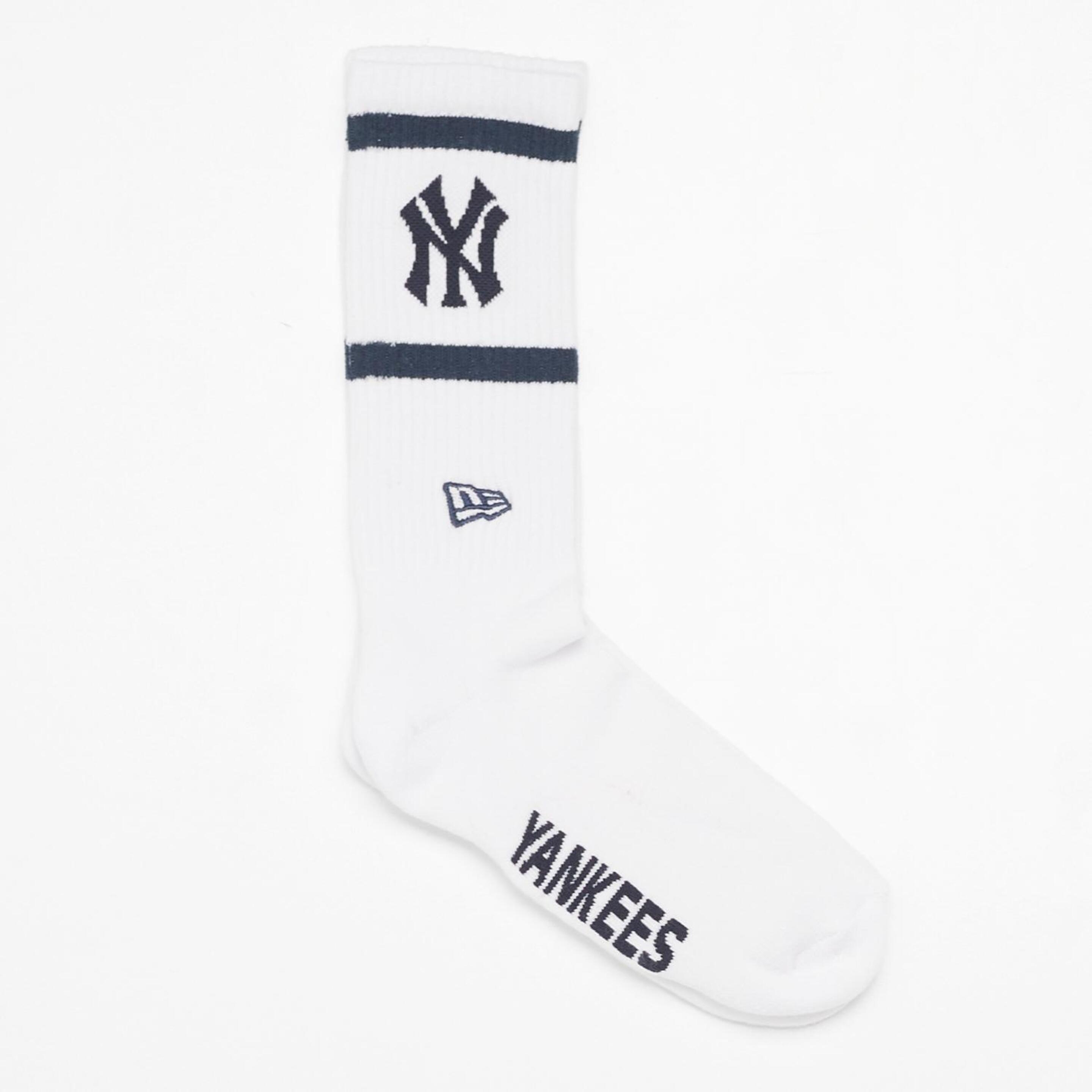 New Era New York Yankees - Blanco - Calcetines Unisex