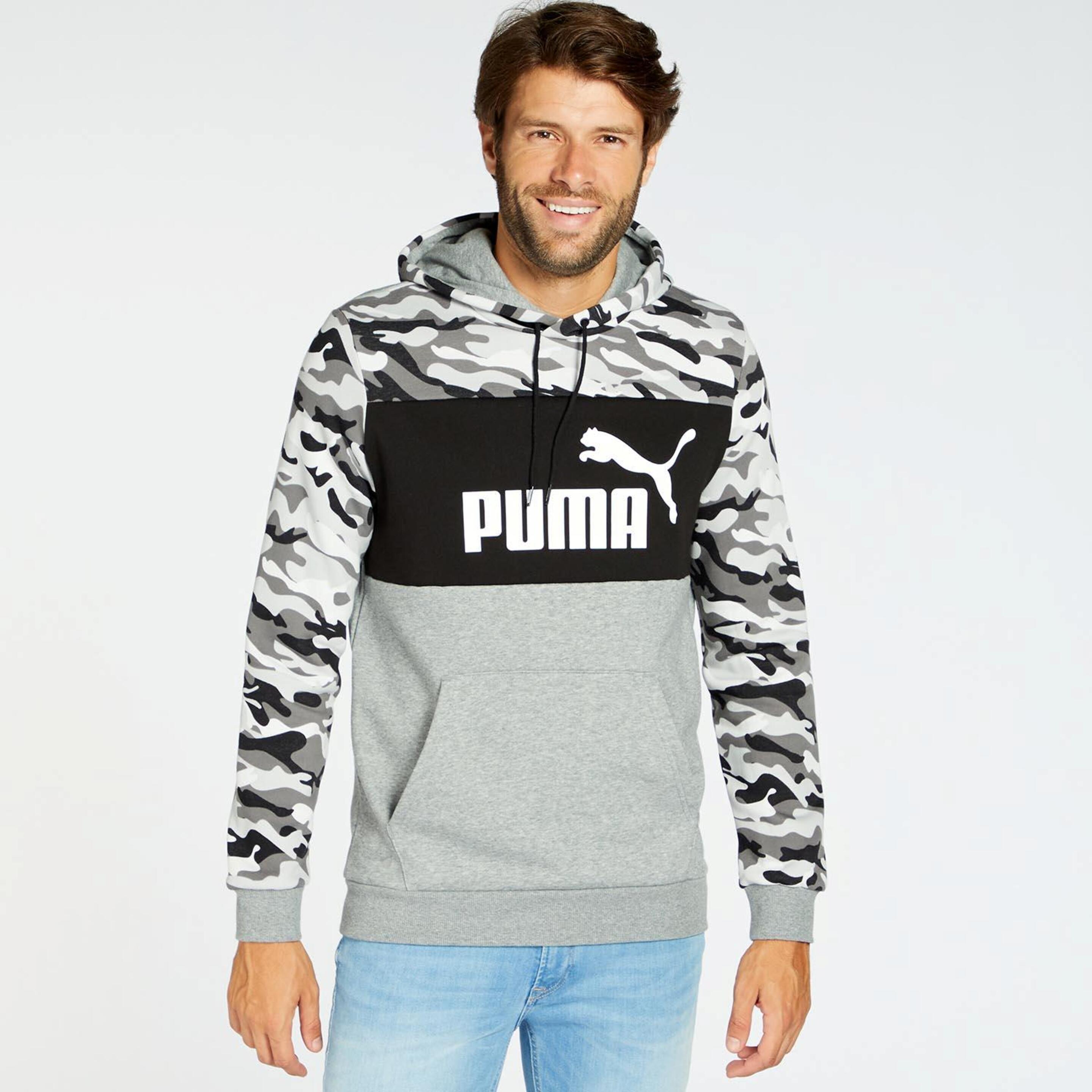 Puma Camo - negro - Sudadera Capucha Hombre