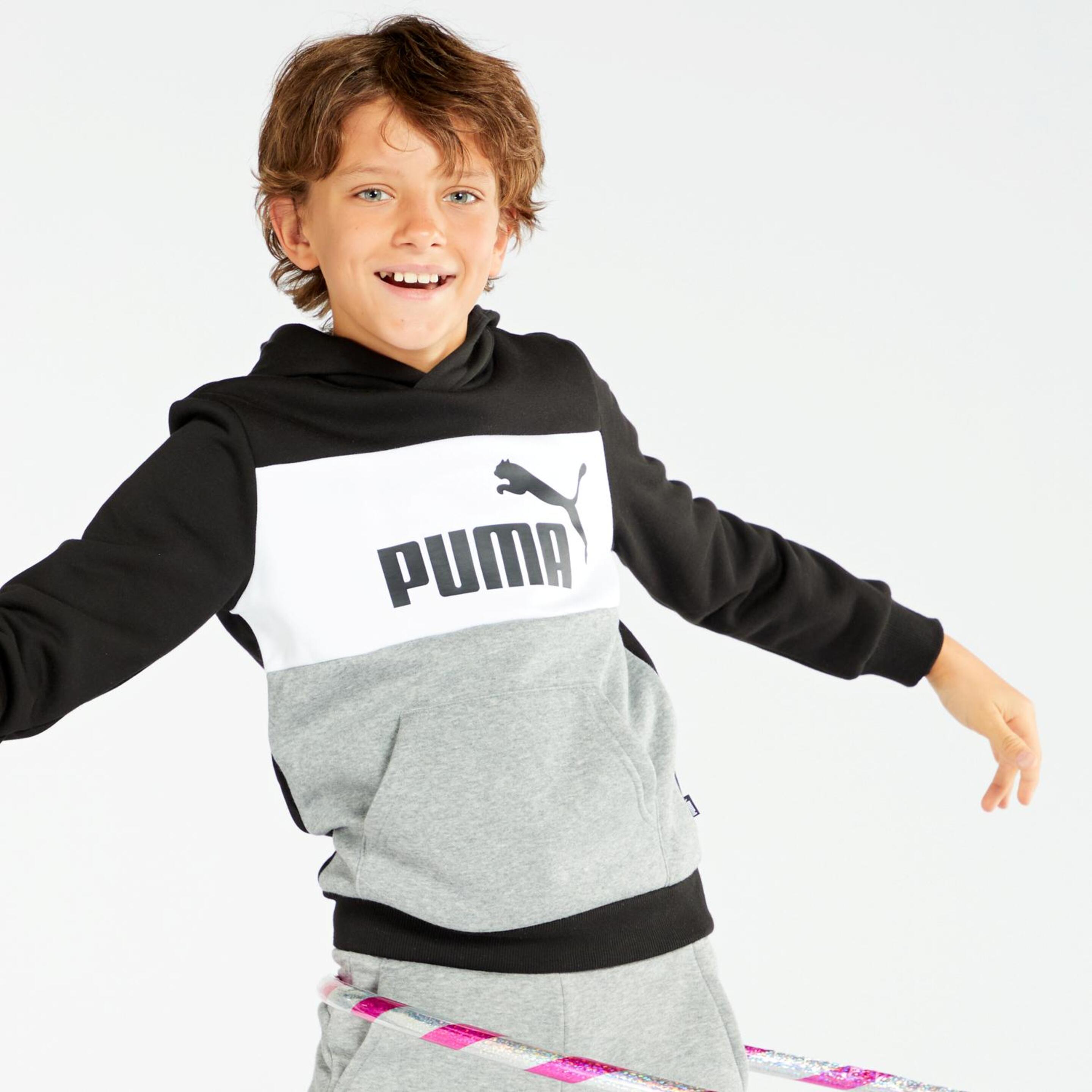 Sweatshirt Puma - Preto - Sweatshirt Capuz Rapaz | Sport Zone