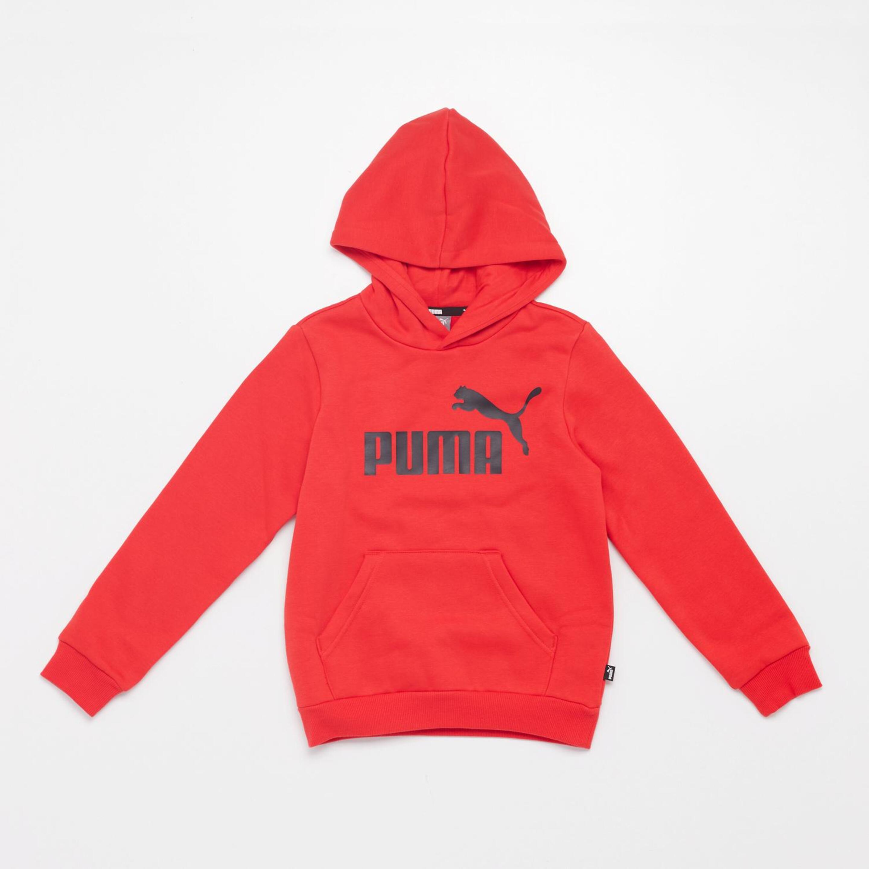 Puma Essentials Big Logo - rojo - Sweatshirt Capuz Rapaz