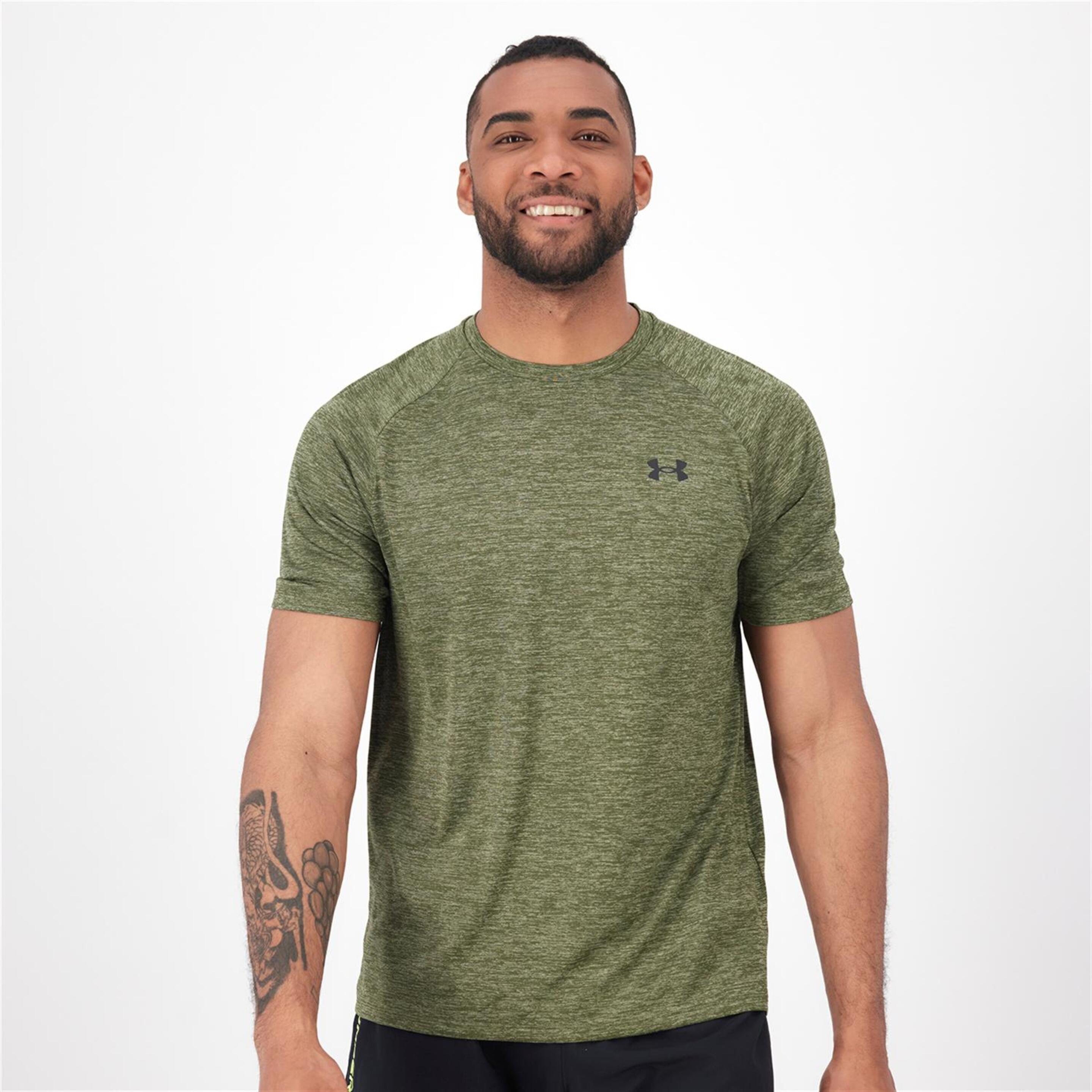 Under Armour Tech 2.0 - Kaki - Camiseta Trail Hombre