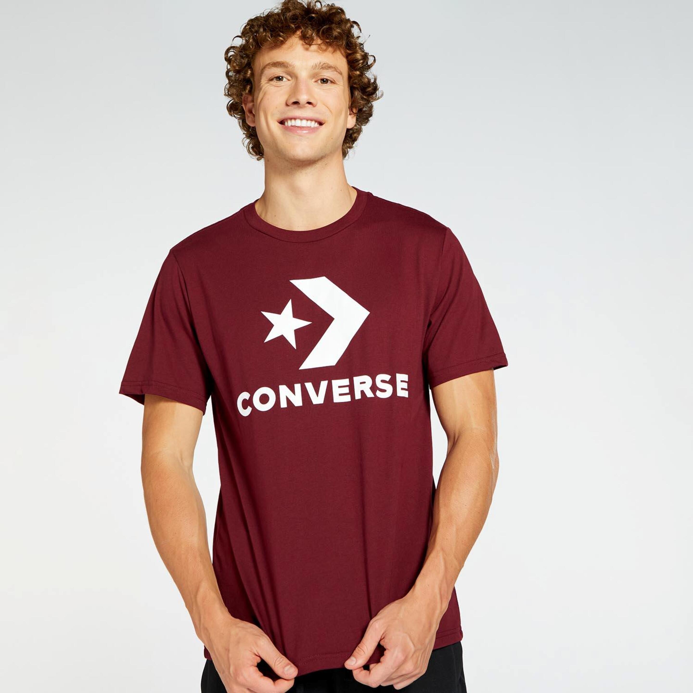 T-shirt Converse - rojo - T-shirt Homem