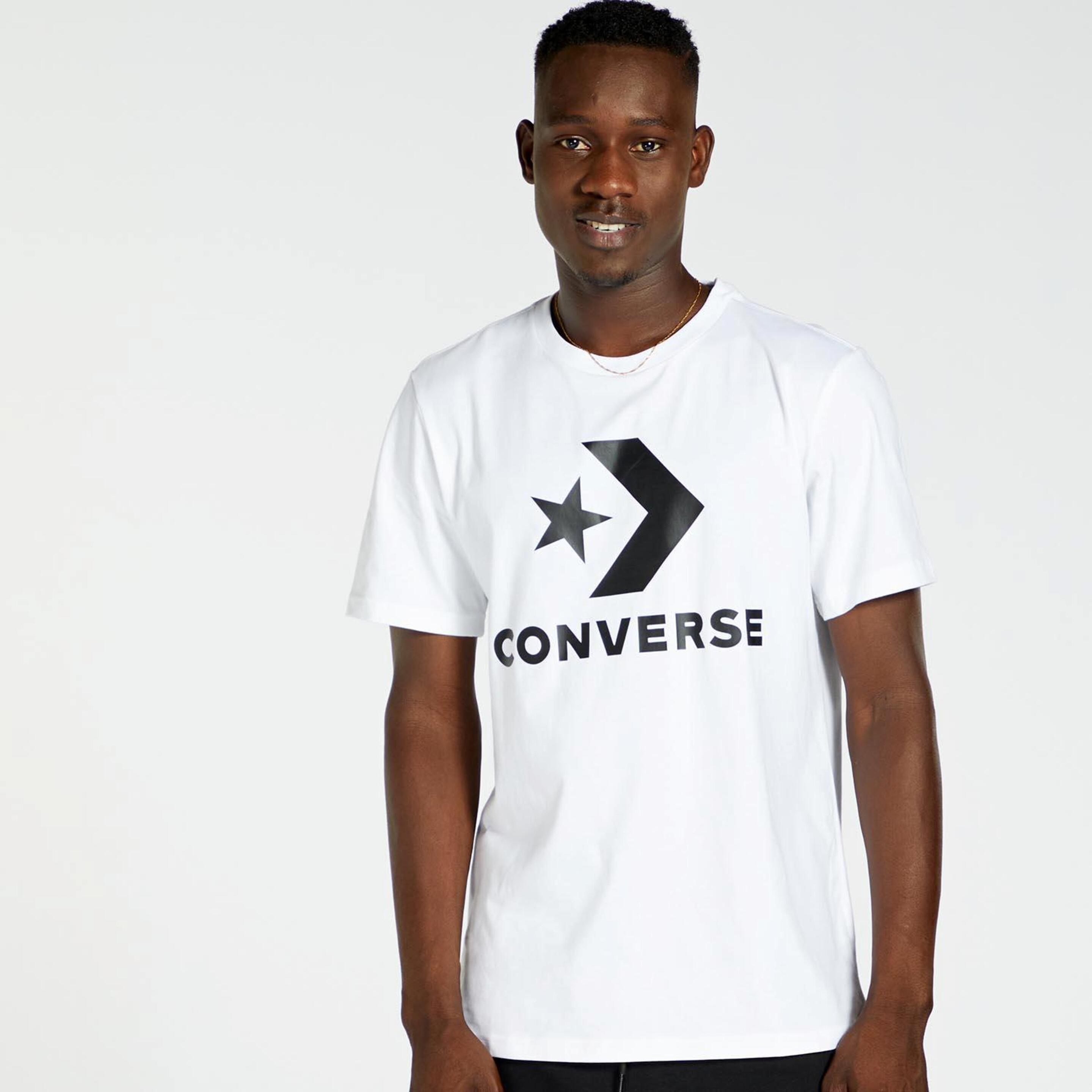 T-shirt Converse - blanco - T-shirt Homem