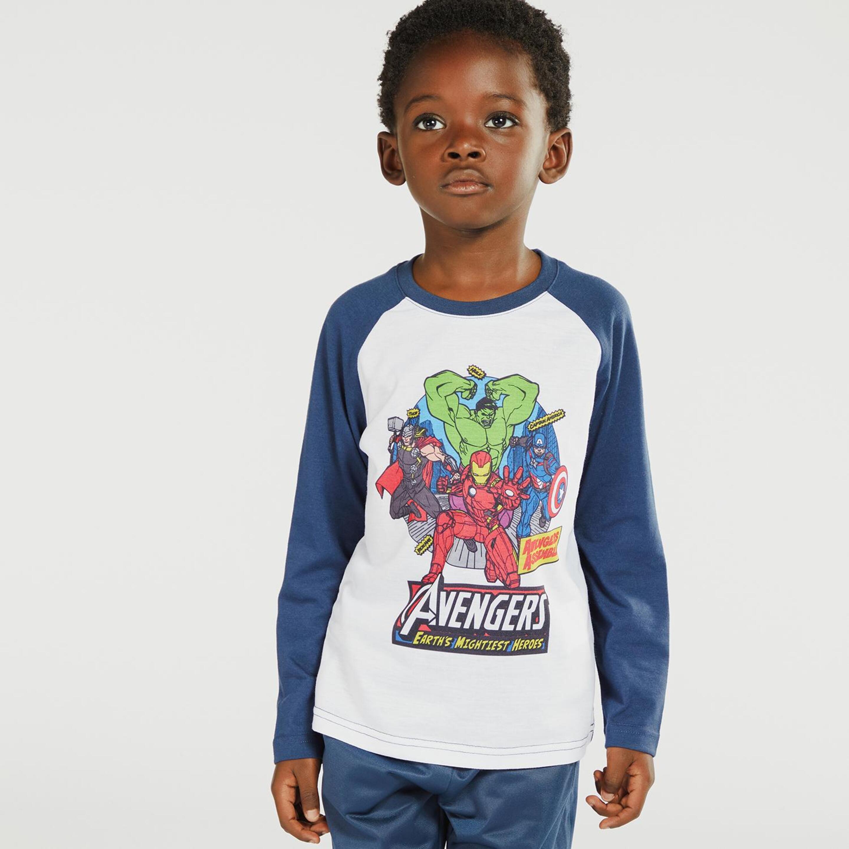 0av-di Marvel Kid Camiseta M/l Avengers Excl.