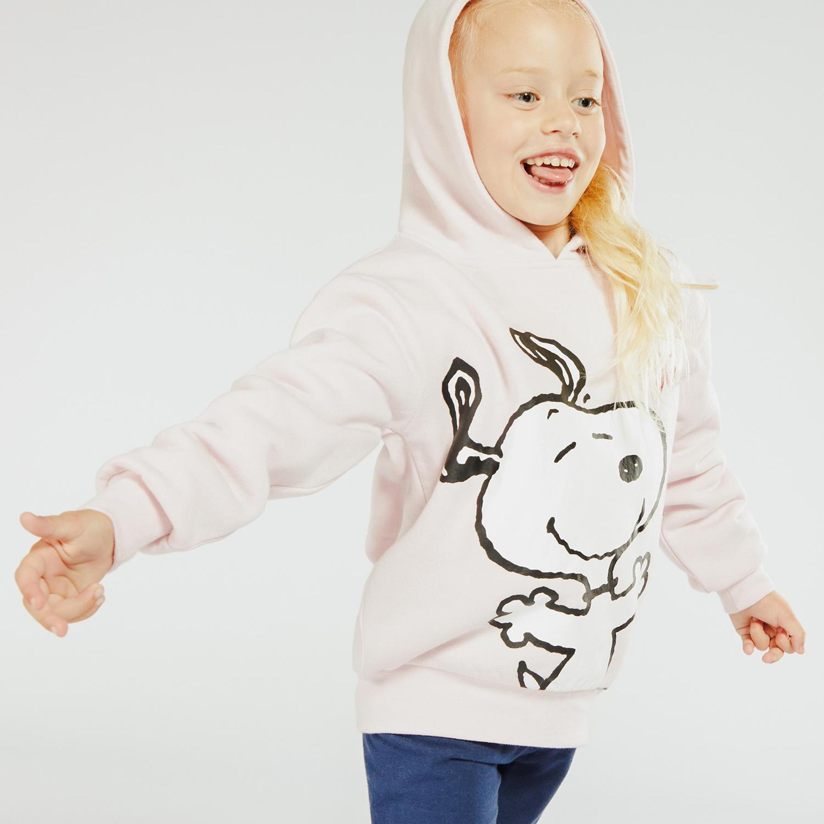 Sweatshirt Peanuts Snoopy - rosa - Sweatshirt Capuz Menina