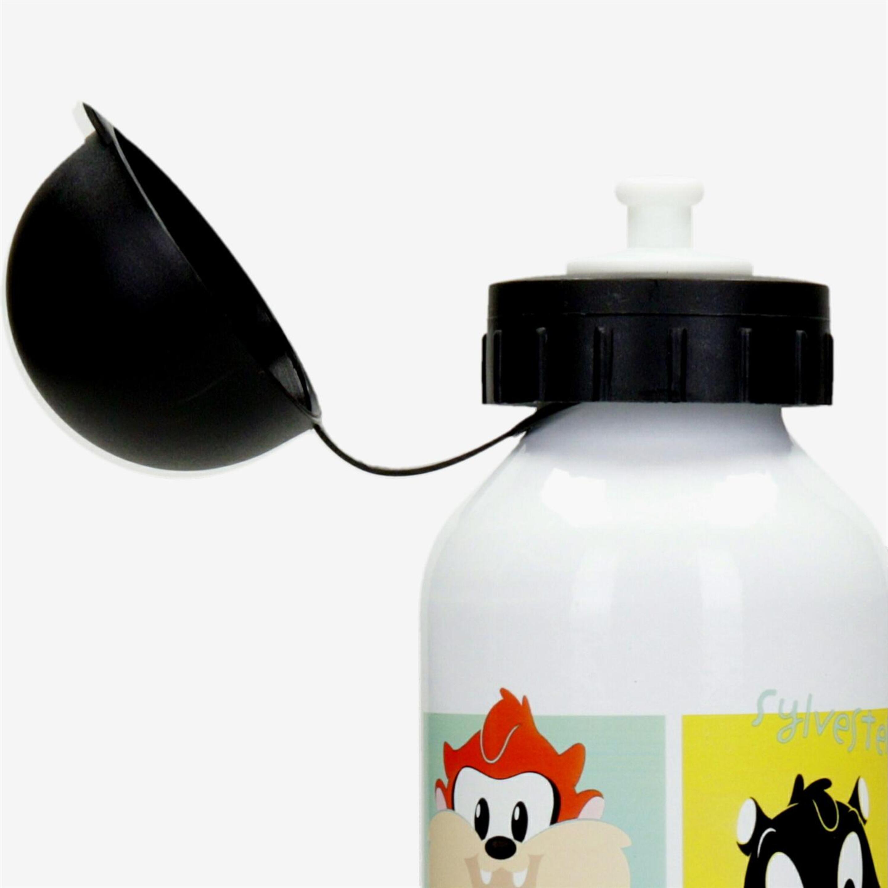 Botella Aluminio Looney Tunes  - Blanco - Cantimplora Warner 0,5 L
