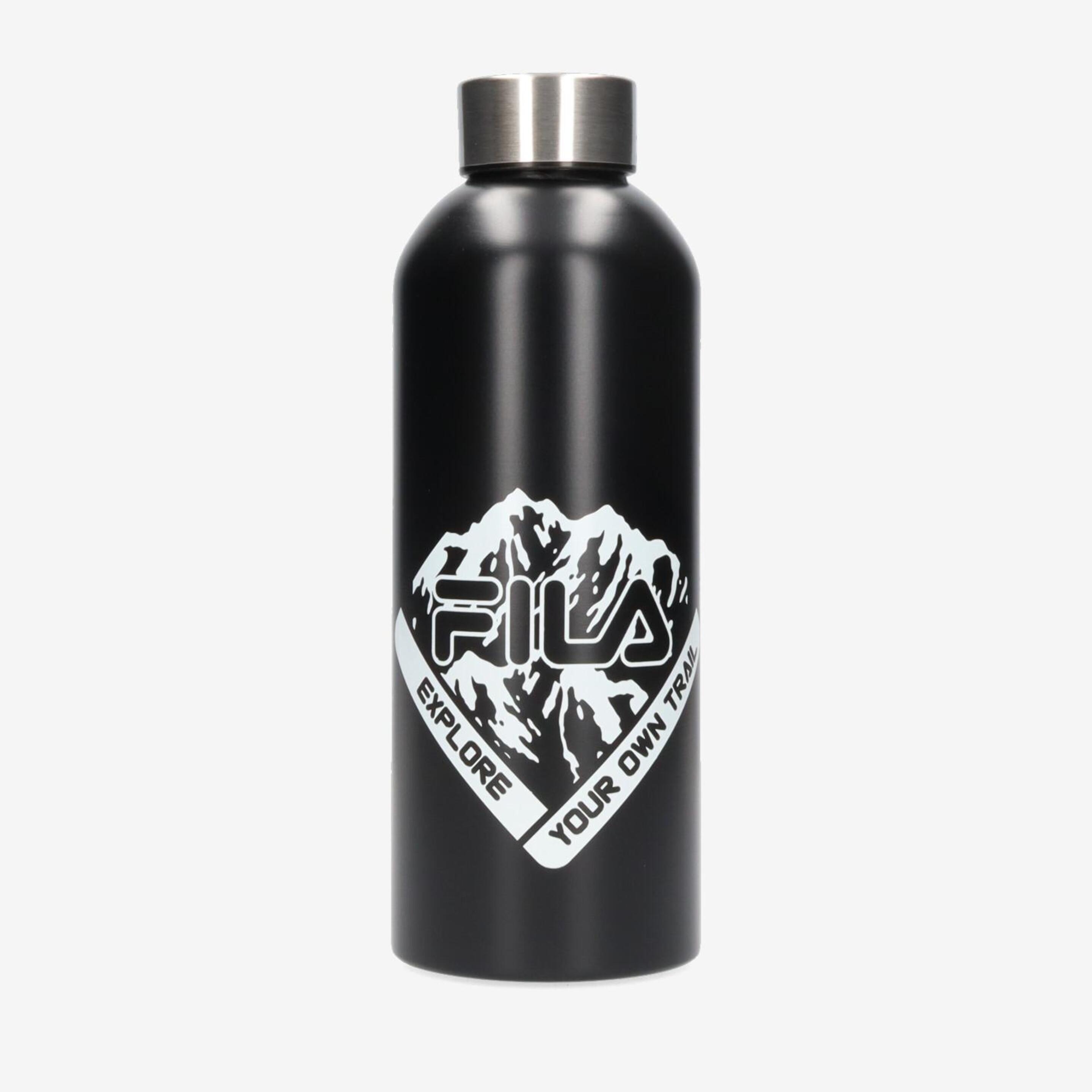 Botella Agua Fila 0,5l - negro - Botella Acero Inoxidable