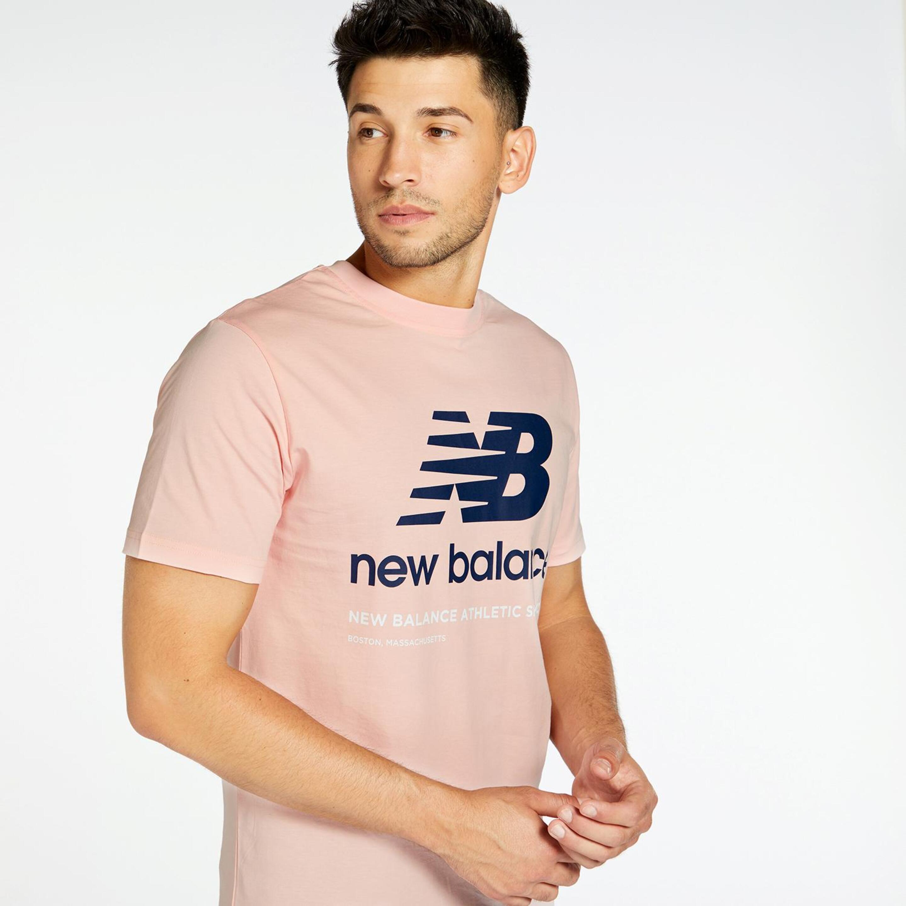 New Balance Athletic - Rosa - T-shirt Homem | Sport Zone