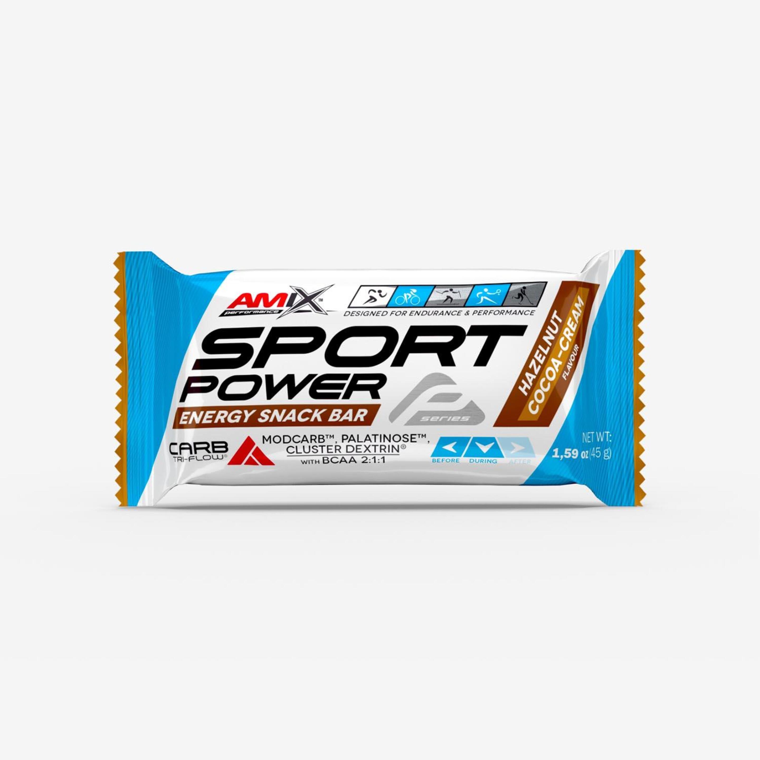 Amix Sport Power Energy - Único - Barra Avelã + Cacao 45g | Sport Zone