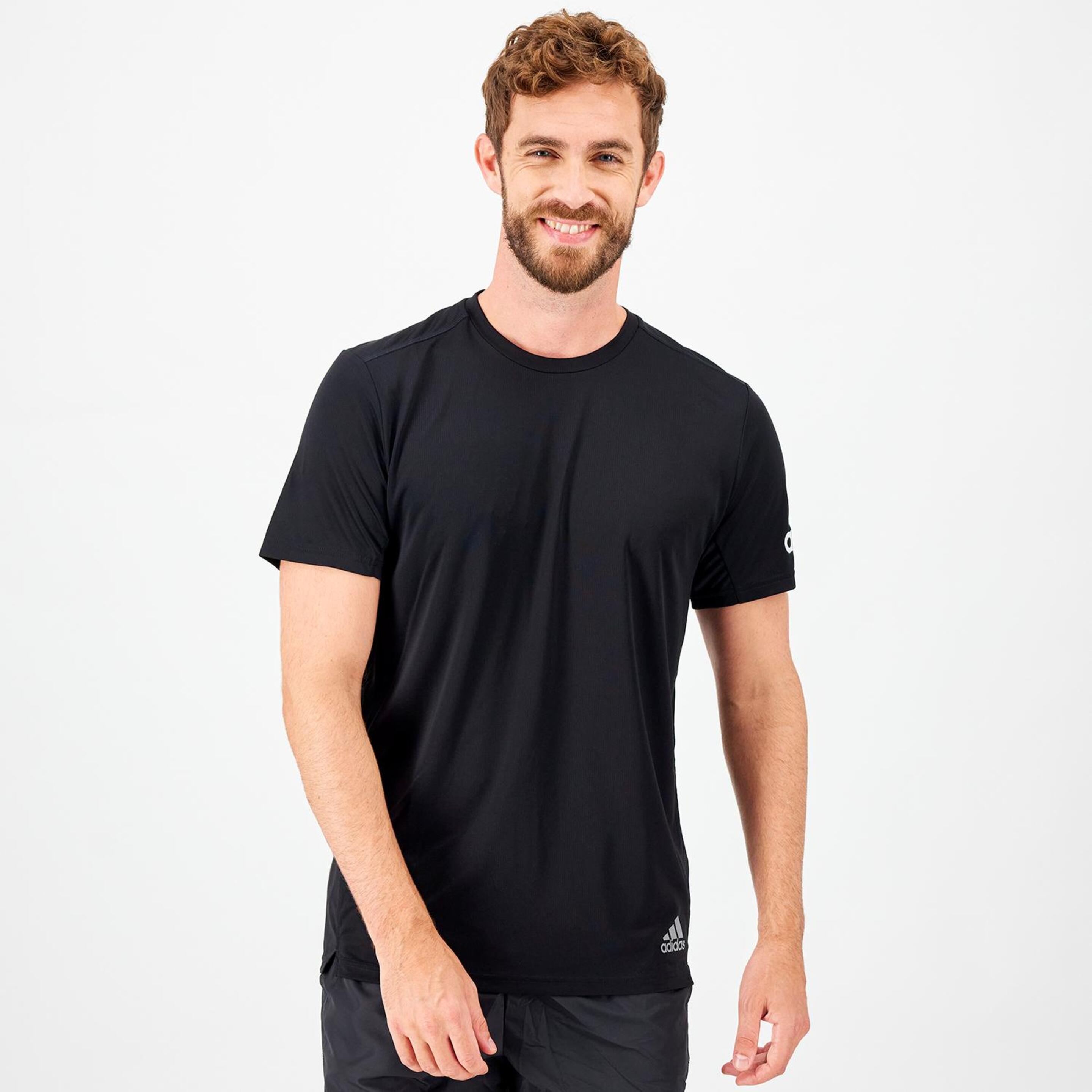 adidas Run - negro - Camiseta Running Hombre