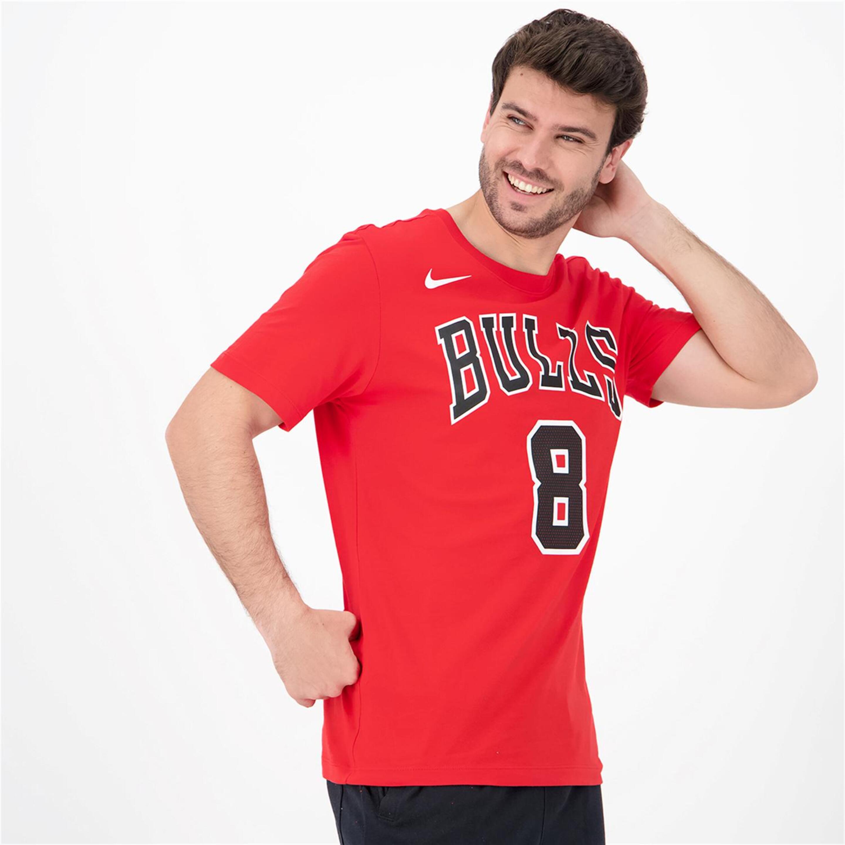 Nike Chicago Bulls - Rojo - Camiseta Basket Hombre