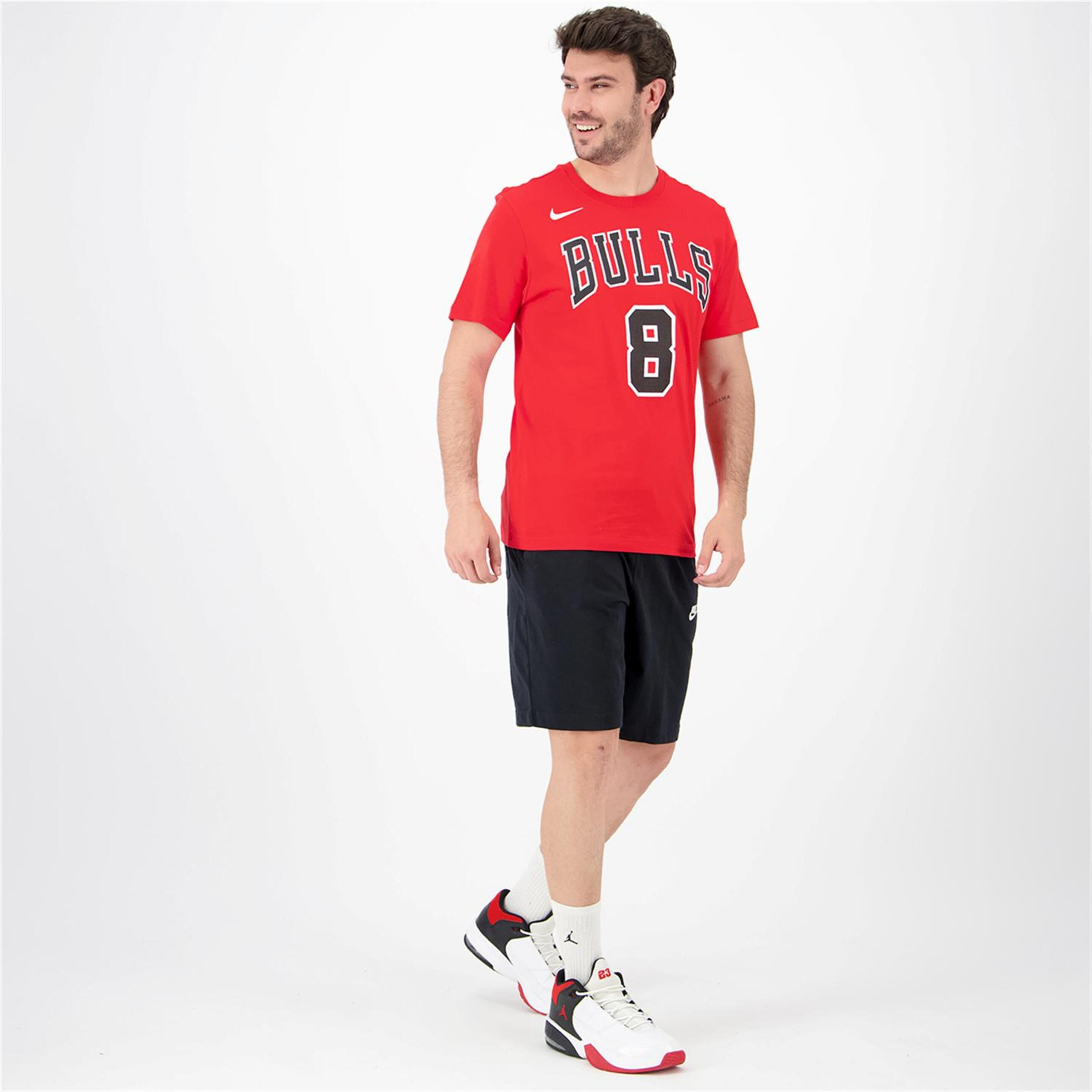 Nike Chicago Bulls - Rojo - Camiseta Basket Hombre